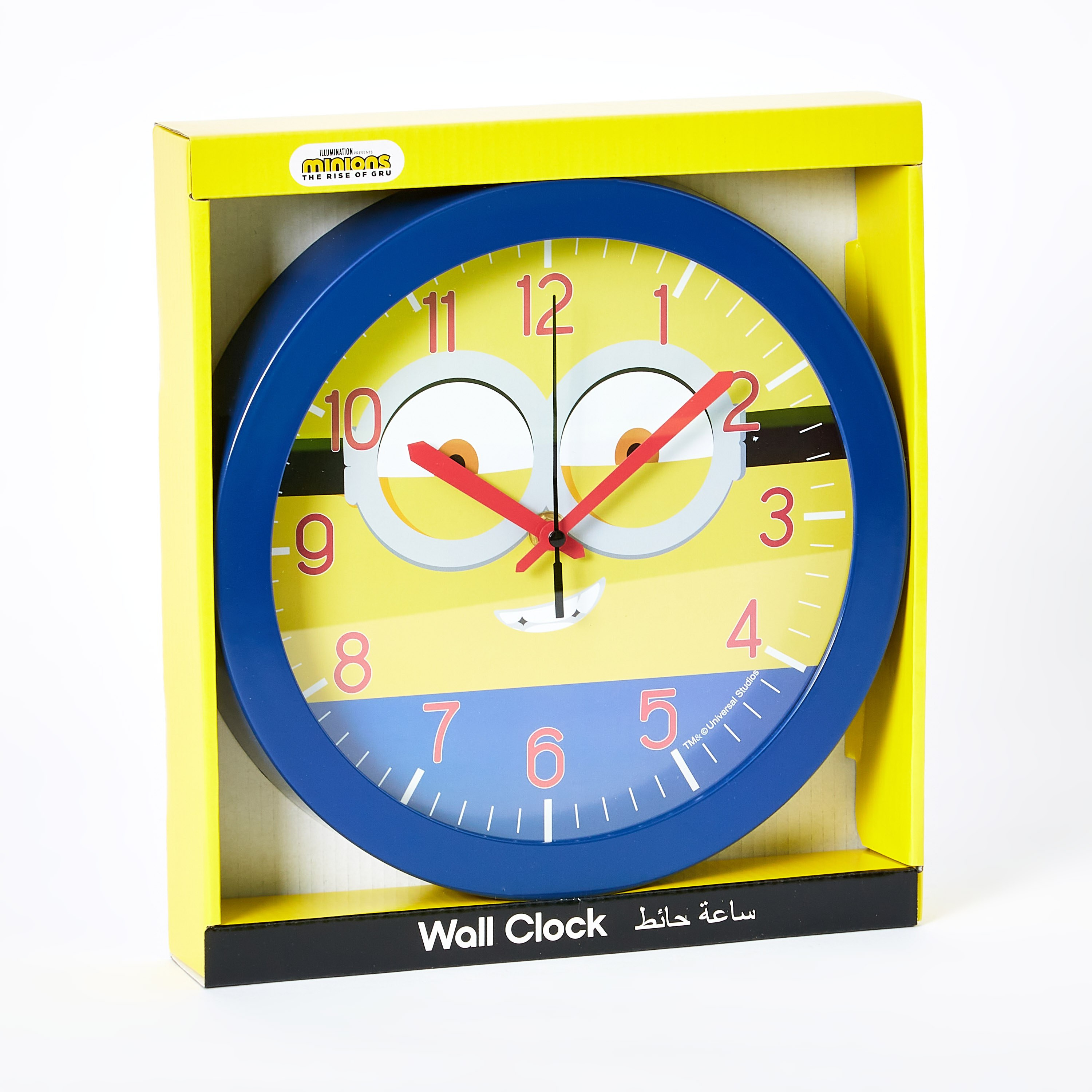 ساعة حائط بتصميم مينيونز - 24.5x24.5 سم-hbxhomeware-hbxkidsandyouth-image-6
