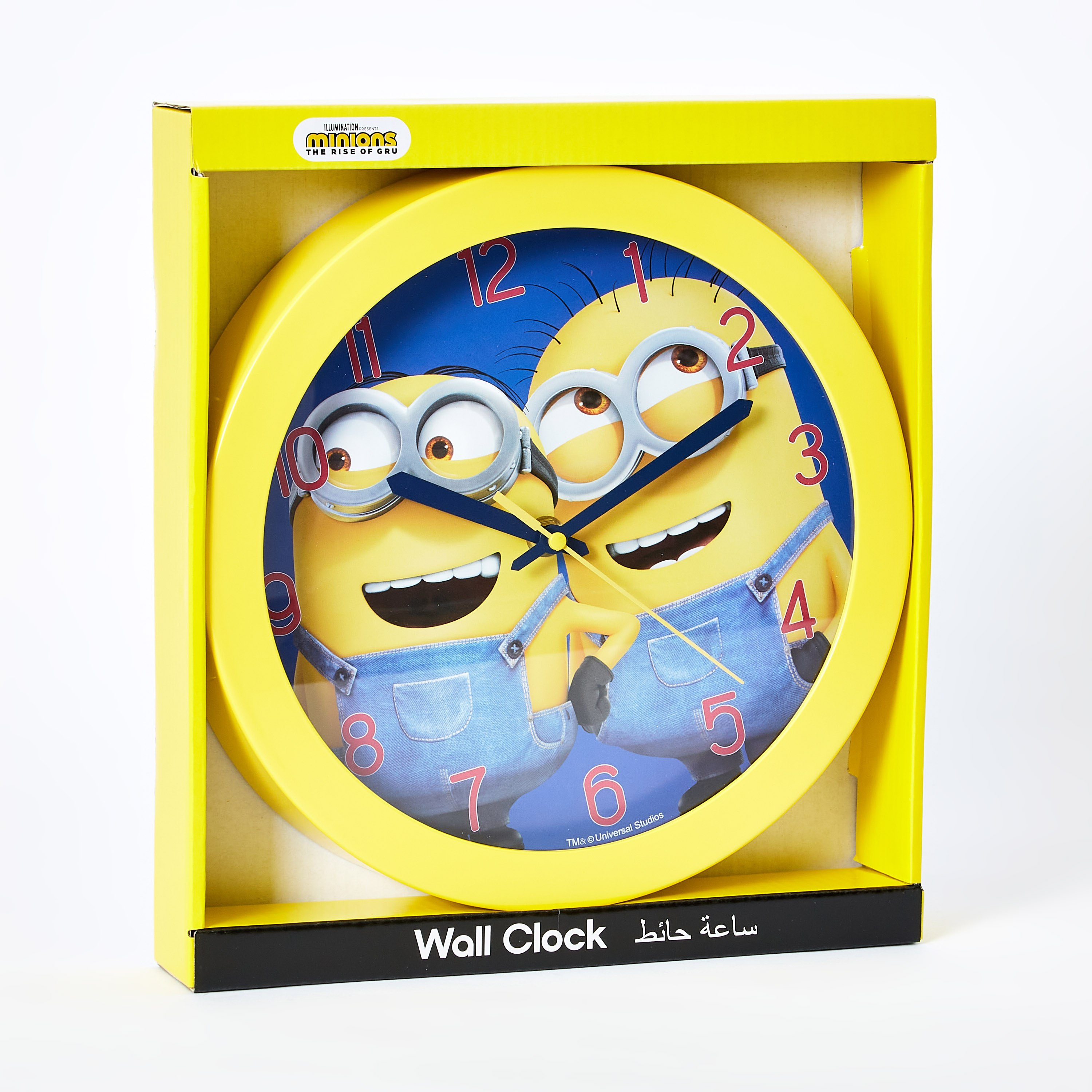 ساعة حائط بتصميم مينيونز - 24.5x24.5 سم-hbxhomeware-hbxkidsandyouth-image-6