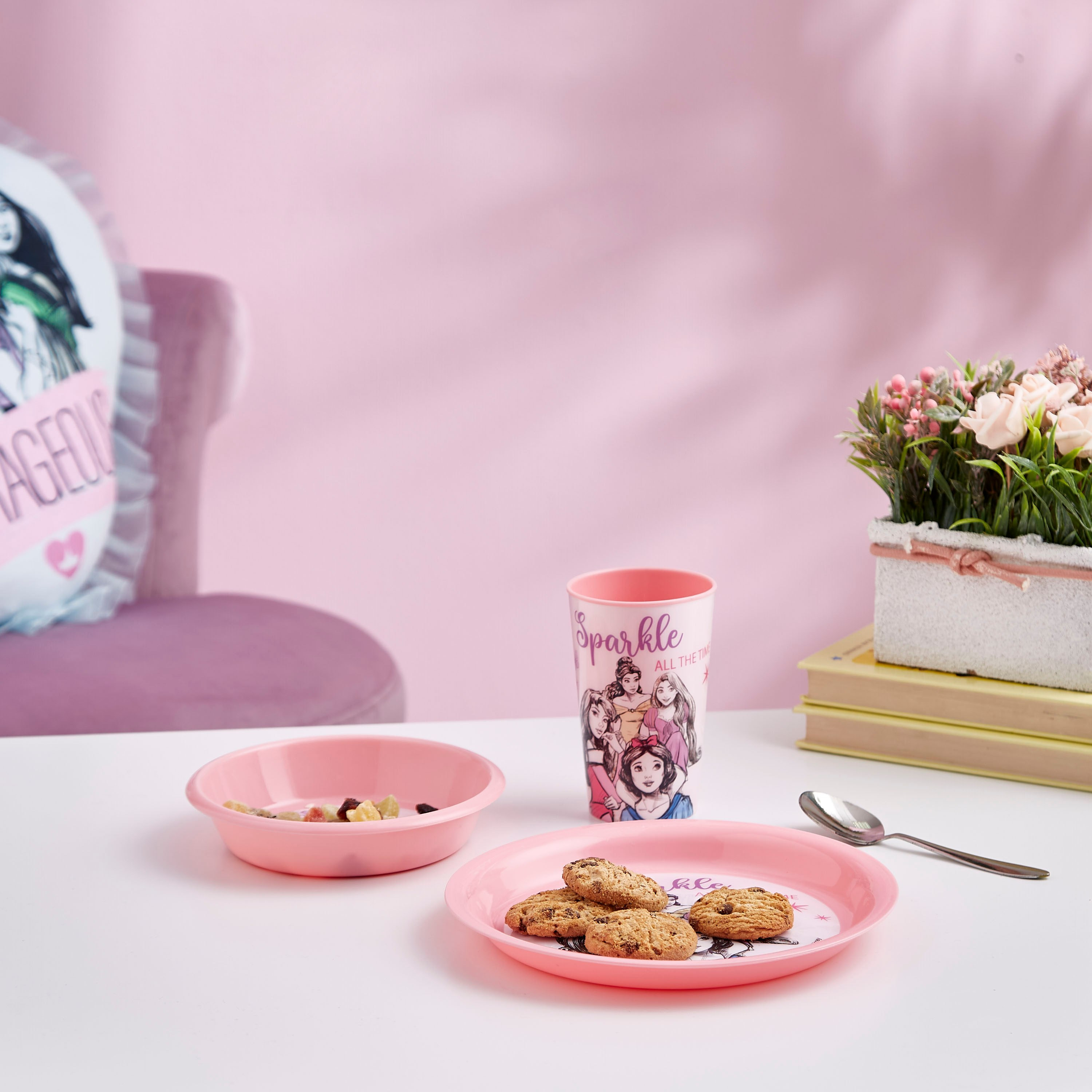 طقم إفطار بلاستيك 3 قطع من برنسيس & فريندز-hbxhomeware-hbxkidsandyouth-image-4
