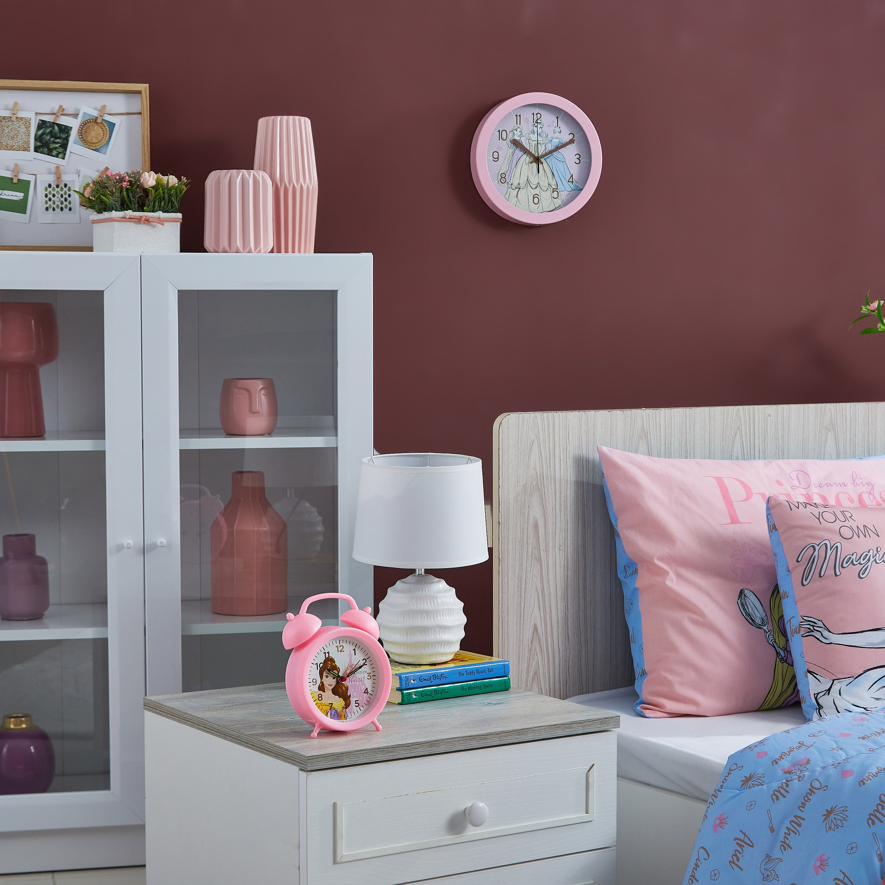 ساعة حائط برنسيس & فريندز - 24.5x24.5 سم-hbxhomeware-hbxkidsandyouth-image-4