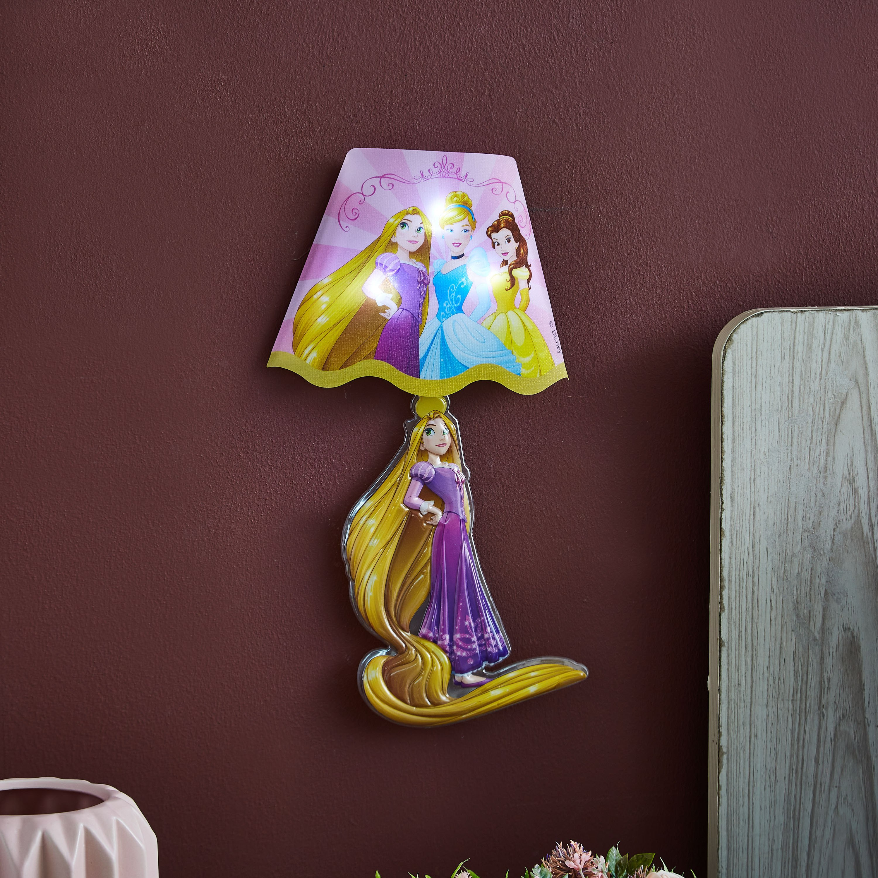 Princess and Friends LED Wall Night Light - 24.5x24.5 cm-hbxhomeware-hbxkidsandyouth-image-2