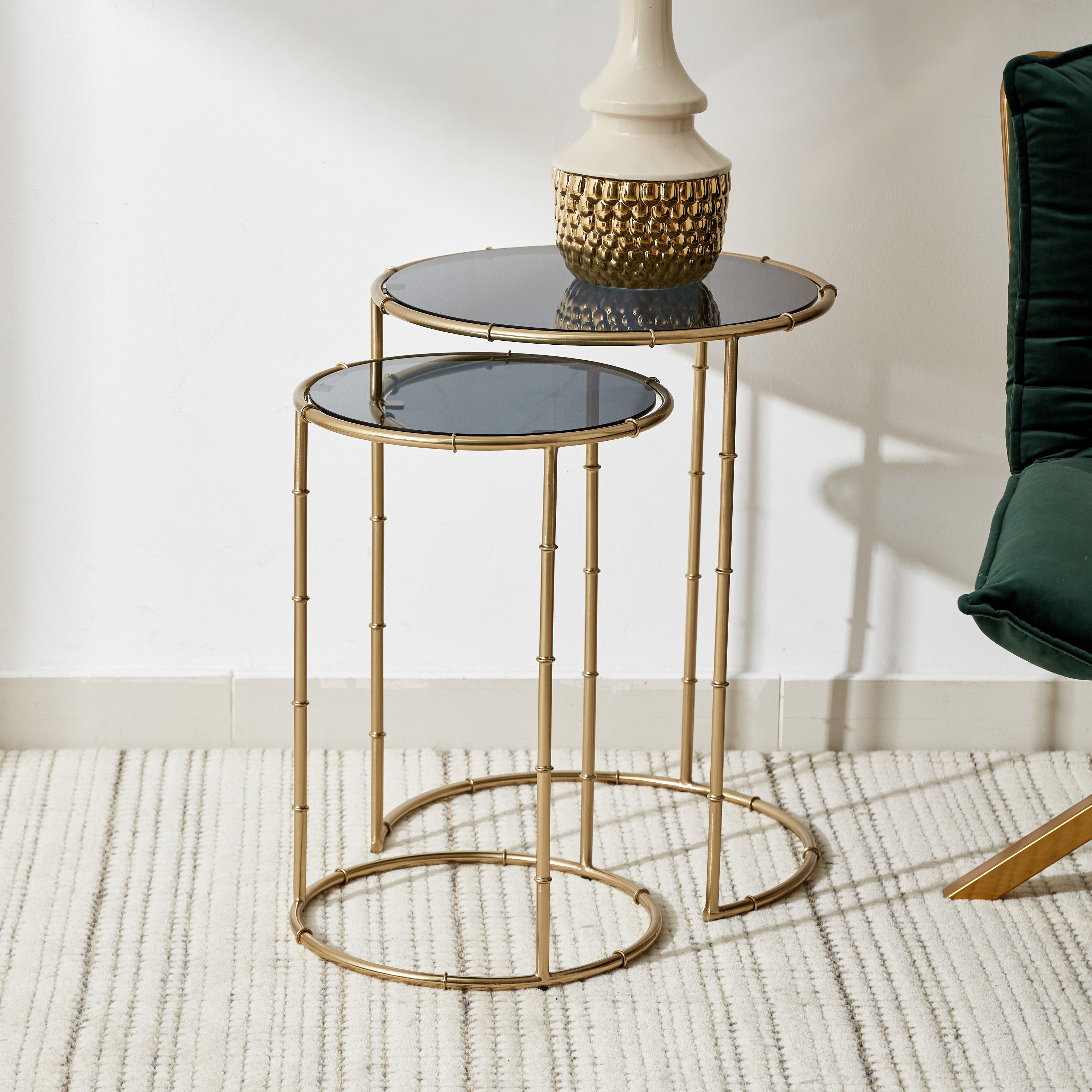 طاولات متداخلة من سامنثا - طقم من قطعتين-hbxfurniture-livingroom-nestingtables-image-2