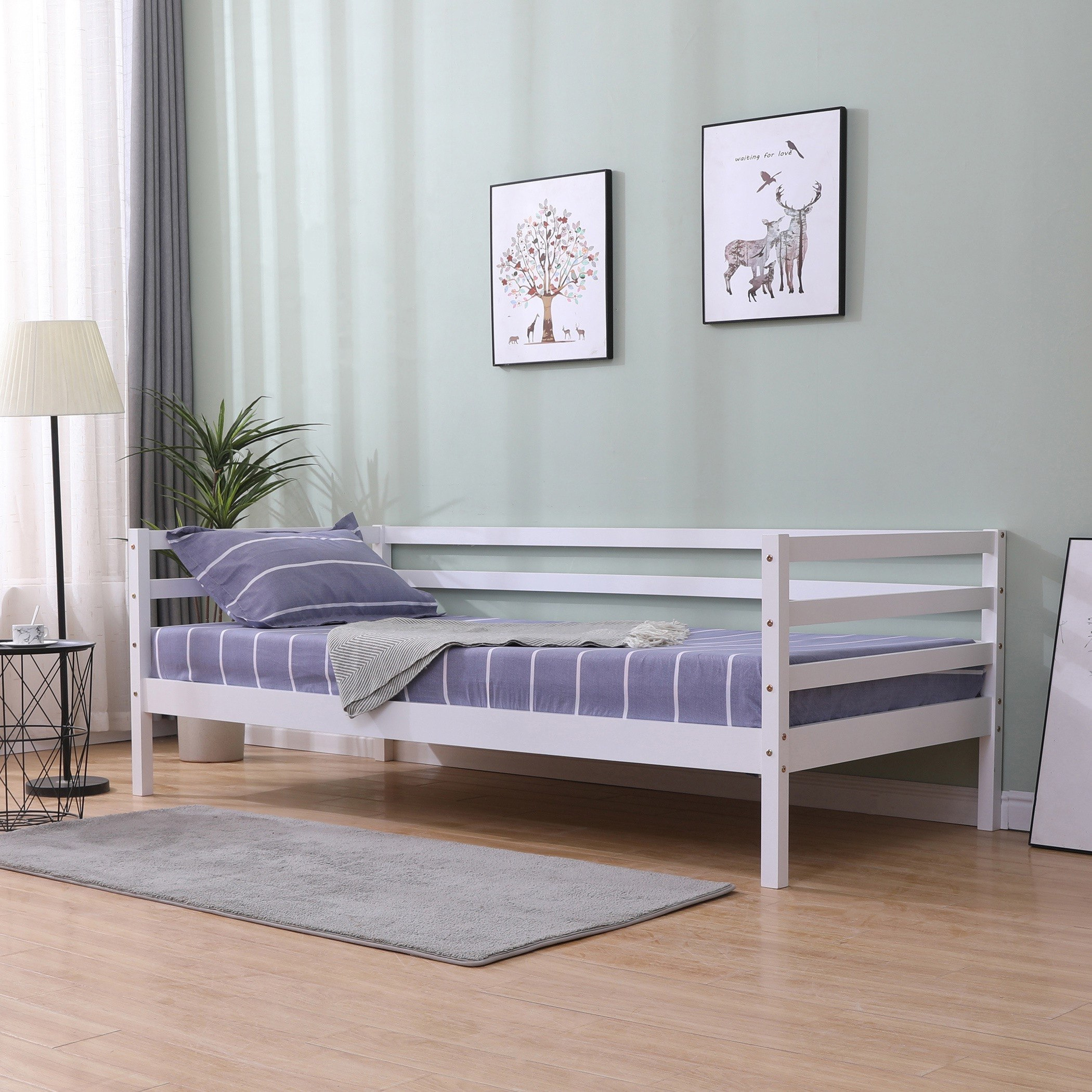 Movo Vanilla Louis Day Bed with 2 Drawers - 90x190 cm-hbxbedroom-bedsandbedsets-daybeds-image-2