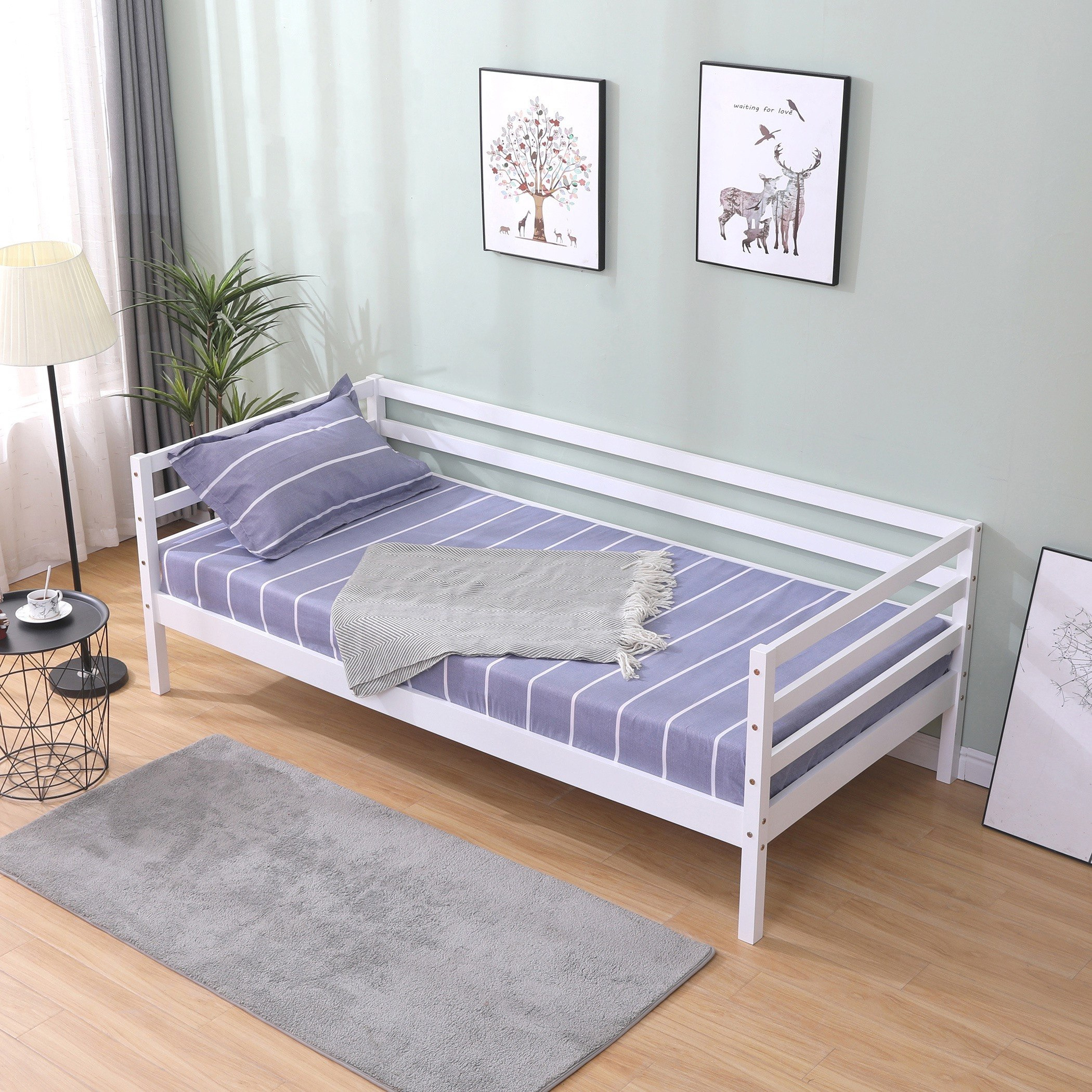 Movo Vanilla Louis Day Bed with 2 Drawers - 90x190 cm-hbxbedroom-bedsandbedsets-daybeds-image-4
