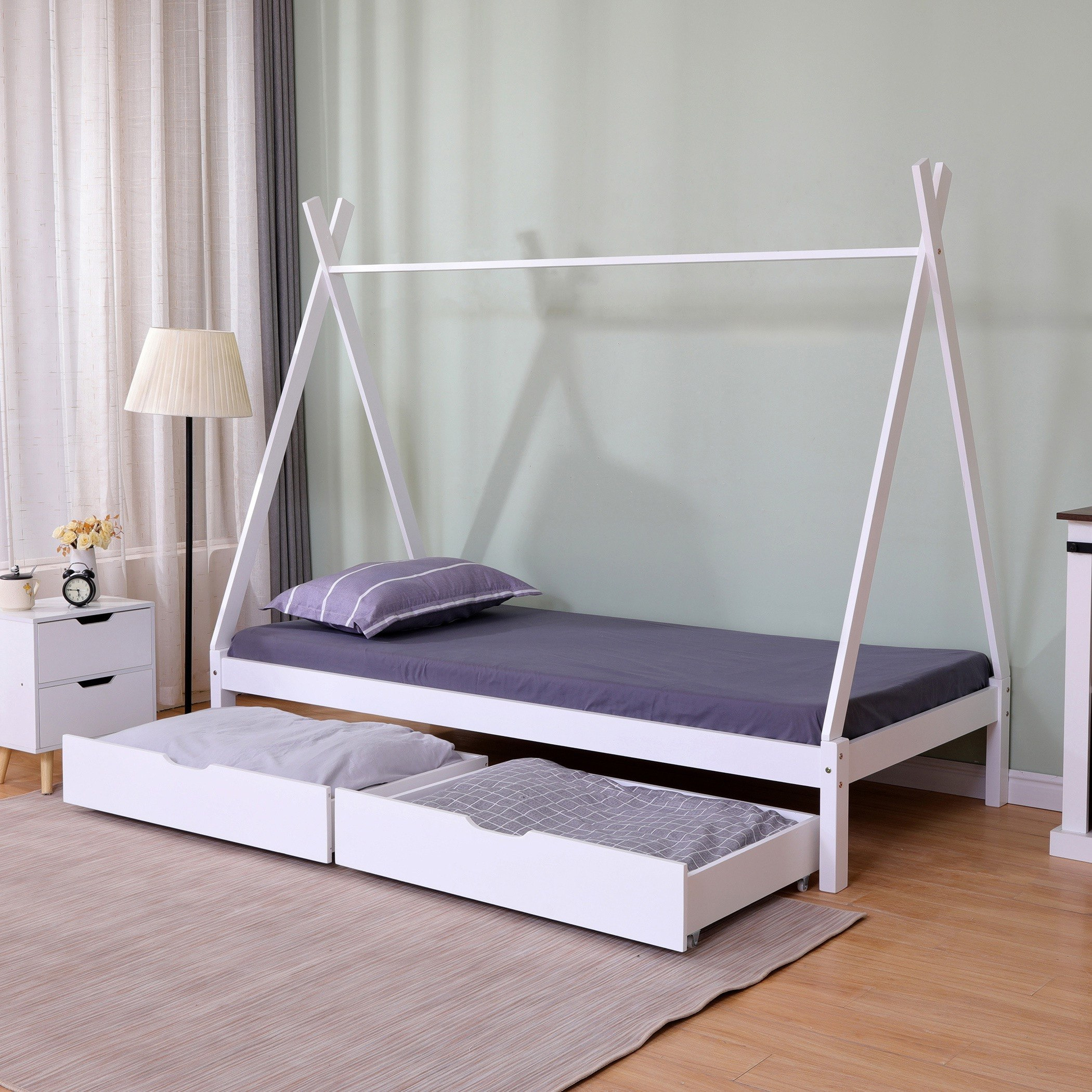 سرير فردي بتصميم منزل و2 درج - فانيلا من موڤو - 90x190 سم-hbxfurniture-bedsandbedsets-beds-single-image-4