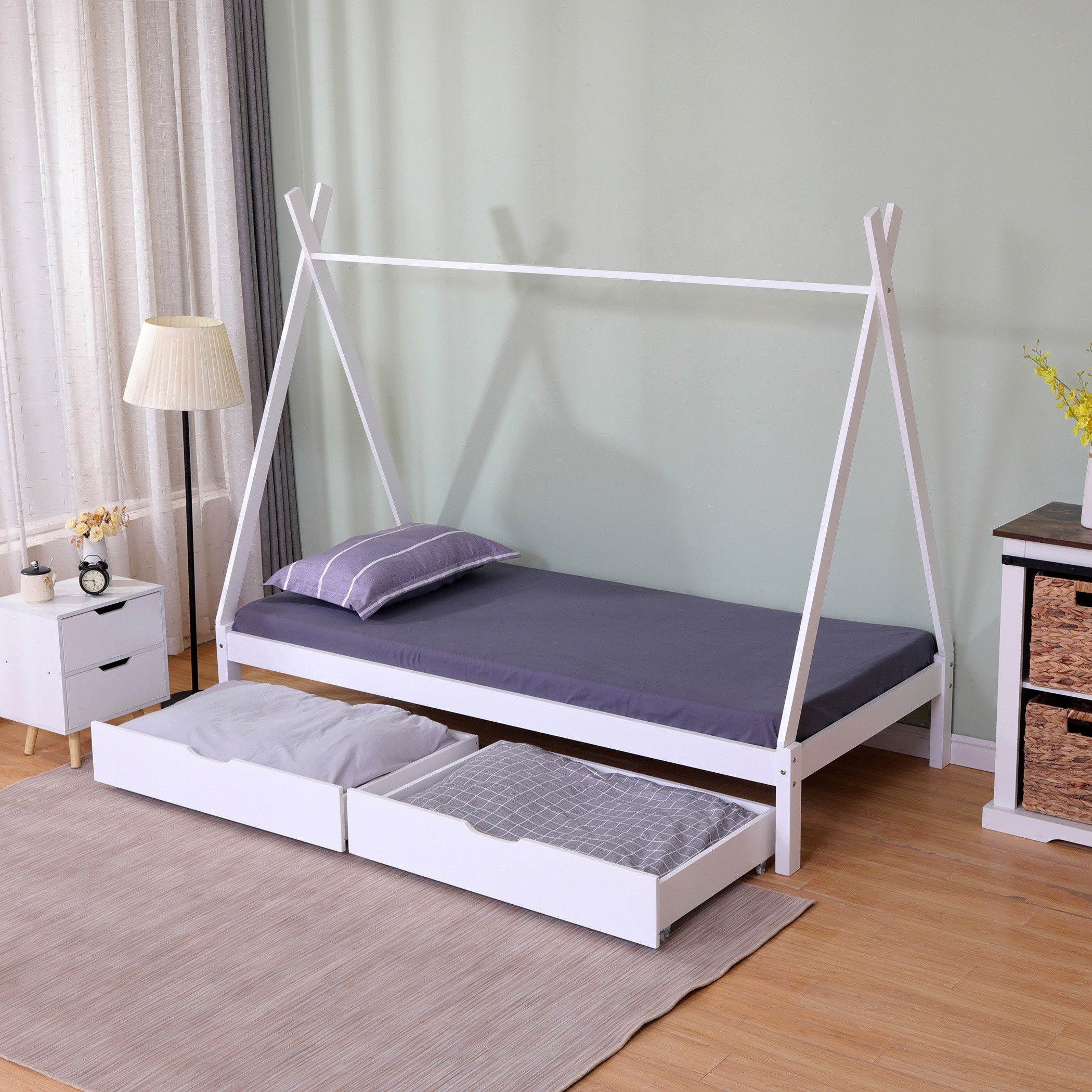 سرير فردي بتصميم منزل و2 درج - فانيلا من موڤو - 90x190 سم-hbxfurniture-bedsandbedsets-beds-single-image-5
