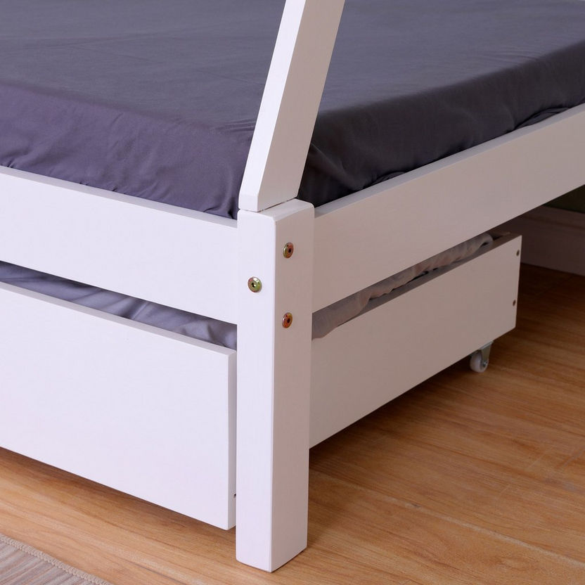 Vanilla Single House Bed with 2 Drawers - 90x190 cm-Single-image-6