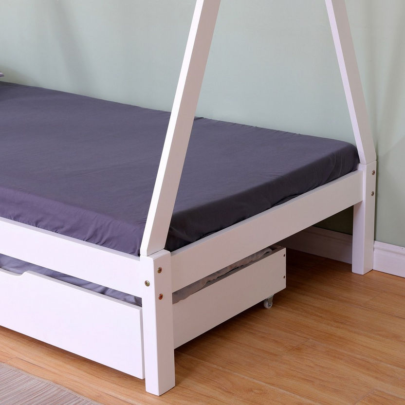 Vanilla Single House Bed with 2 Drawers - 90x190 cm-Single-image-7