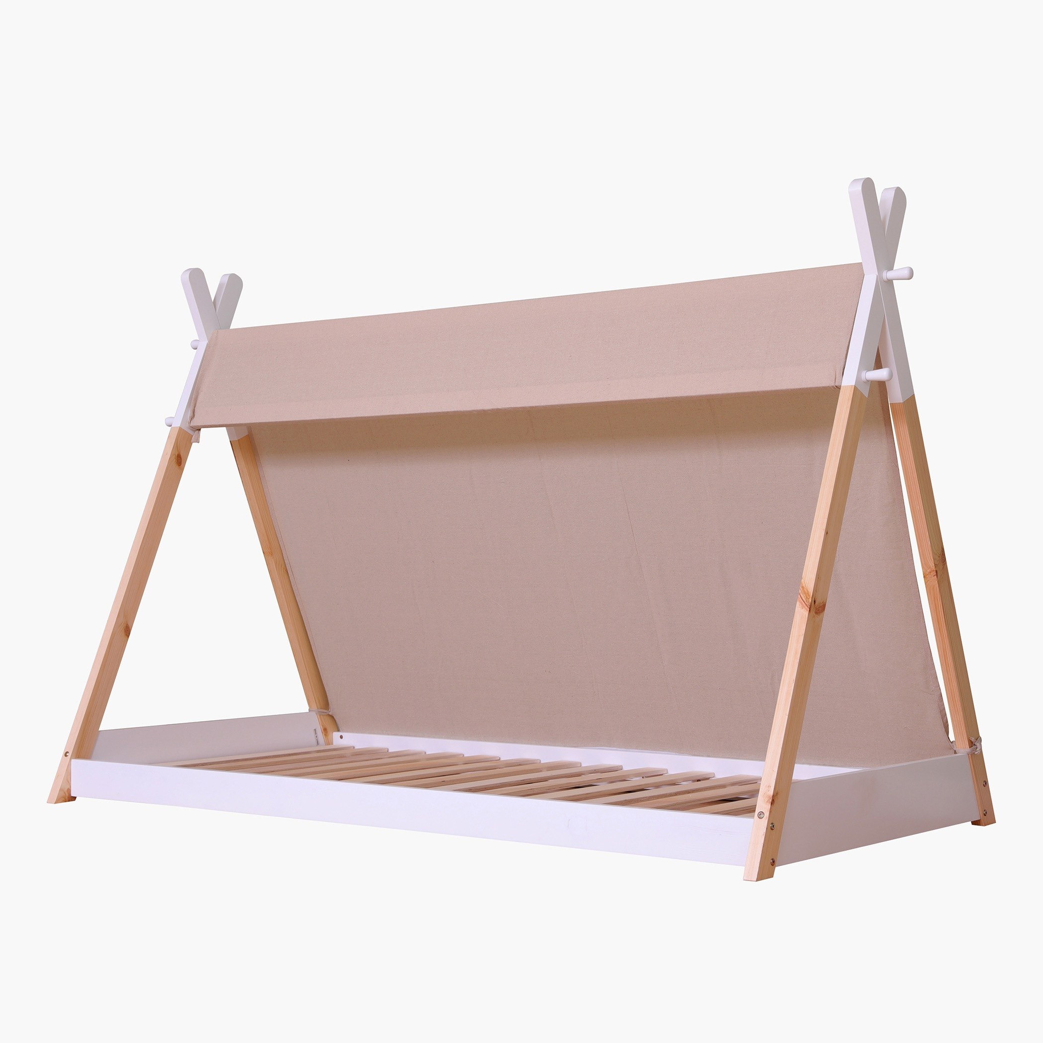 سرير فردي بتصميم منزل مع خيمة من  فانيلا - 90x190 سم-hbxfurniture-bedsandbedsets-beds-single-image-10