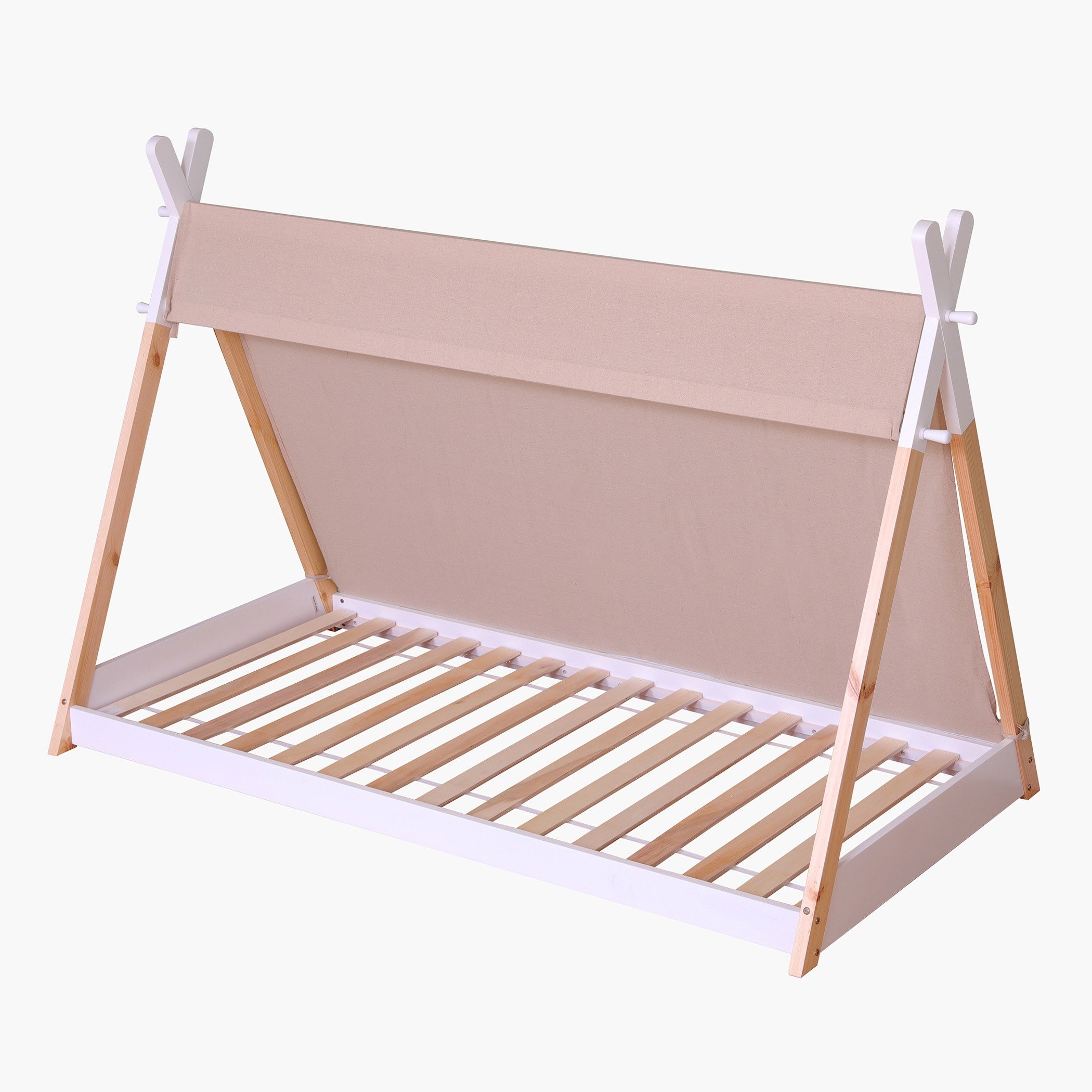 سرير فردي بتصميم منزل مع خيمة من  فانيلا - 90x190 سم-hbxfurniture-bedsandbedsets-beds-single-image-11