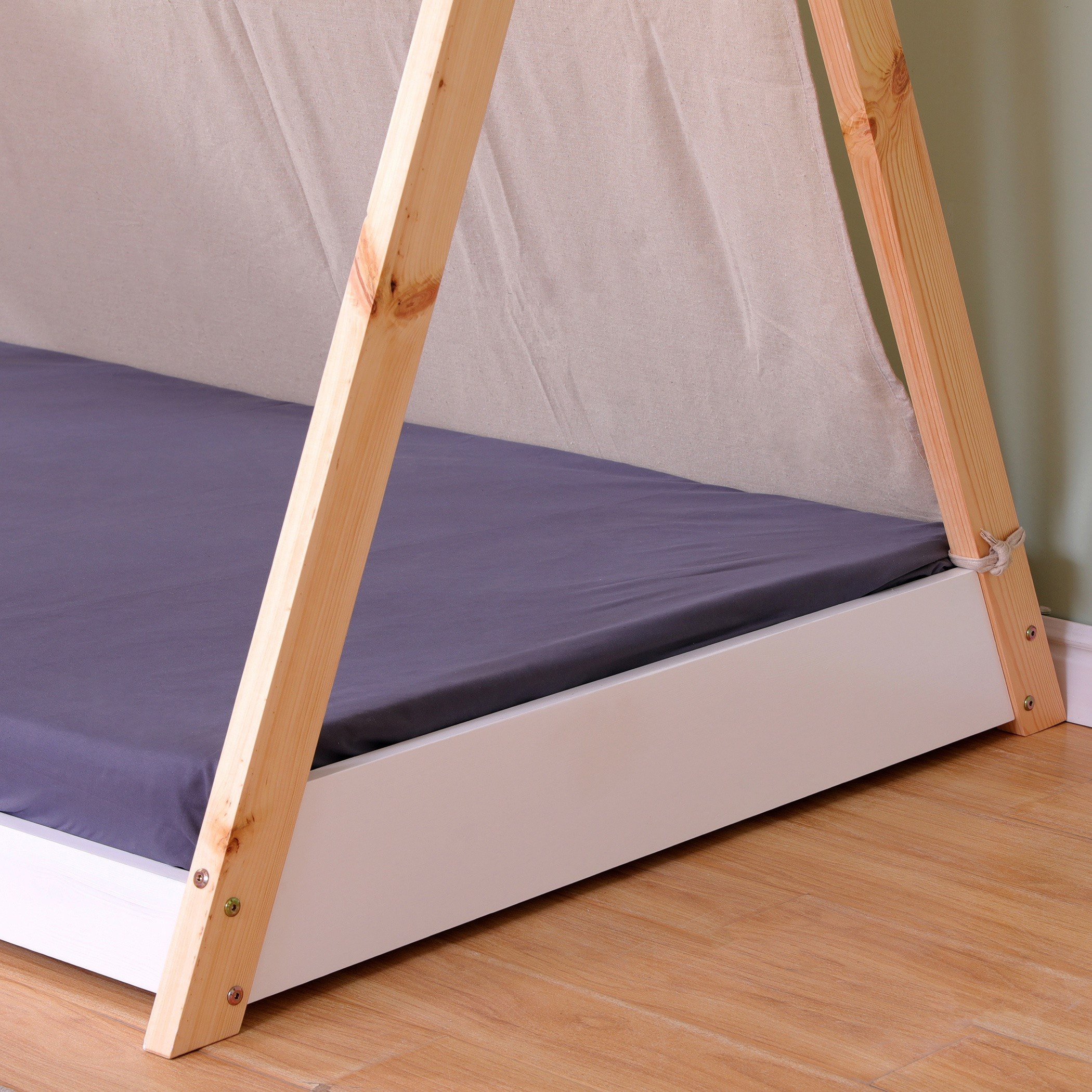 سرير فردي بتصميم منزل مع خيمة من  فانيلا - 90x190 سم-hbxfurniture-bedsandbedsets-beds-single-image-6