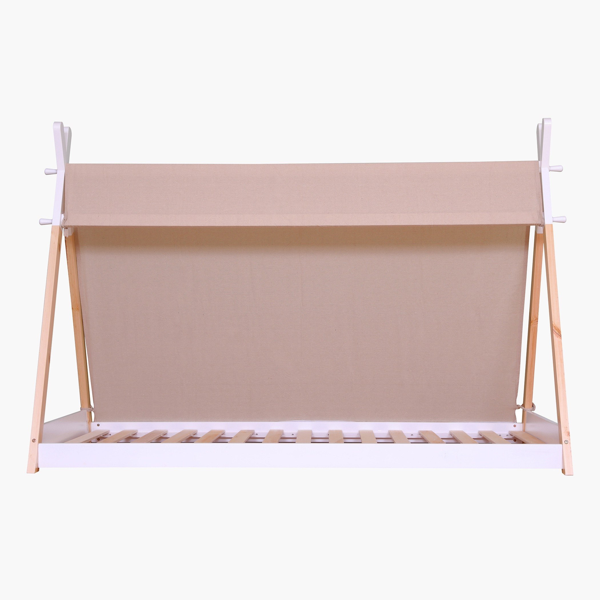 سرير فردي بتصميم منزل مع خيمة من  فانيلا - 90x190 سم-hbxfurniture-bedsandbedsets-beds-single-image-9