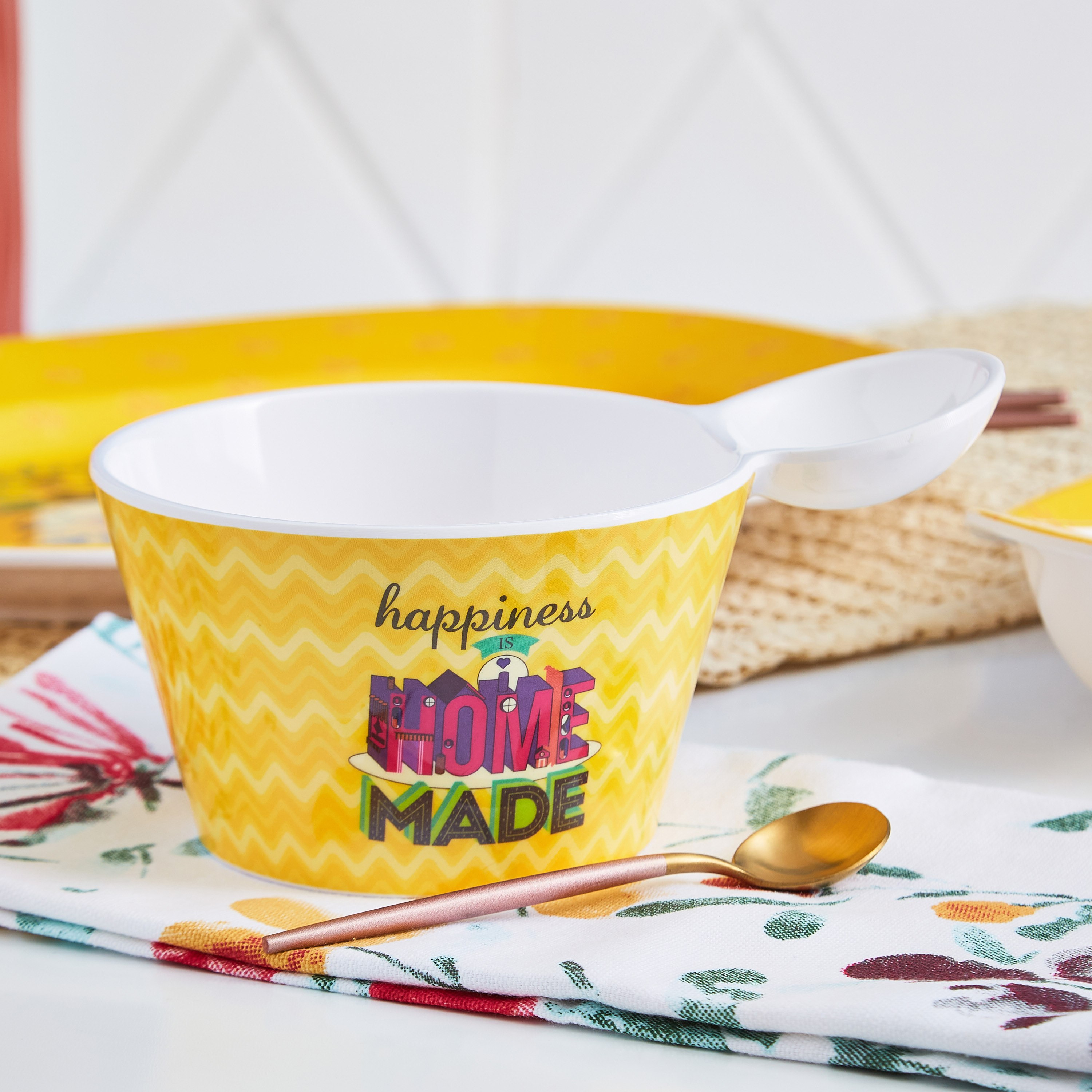 Indie Vibe Happiness Is Home Made Dip Bowl - 12.7 cm-hbxdecorandfurnishings-tabletop-serveware-image-1