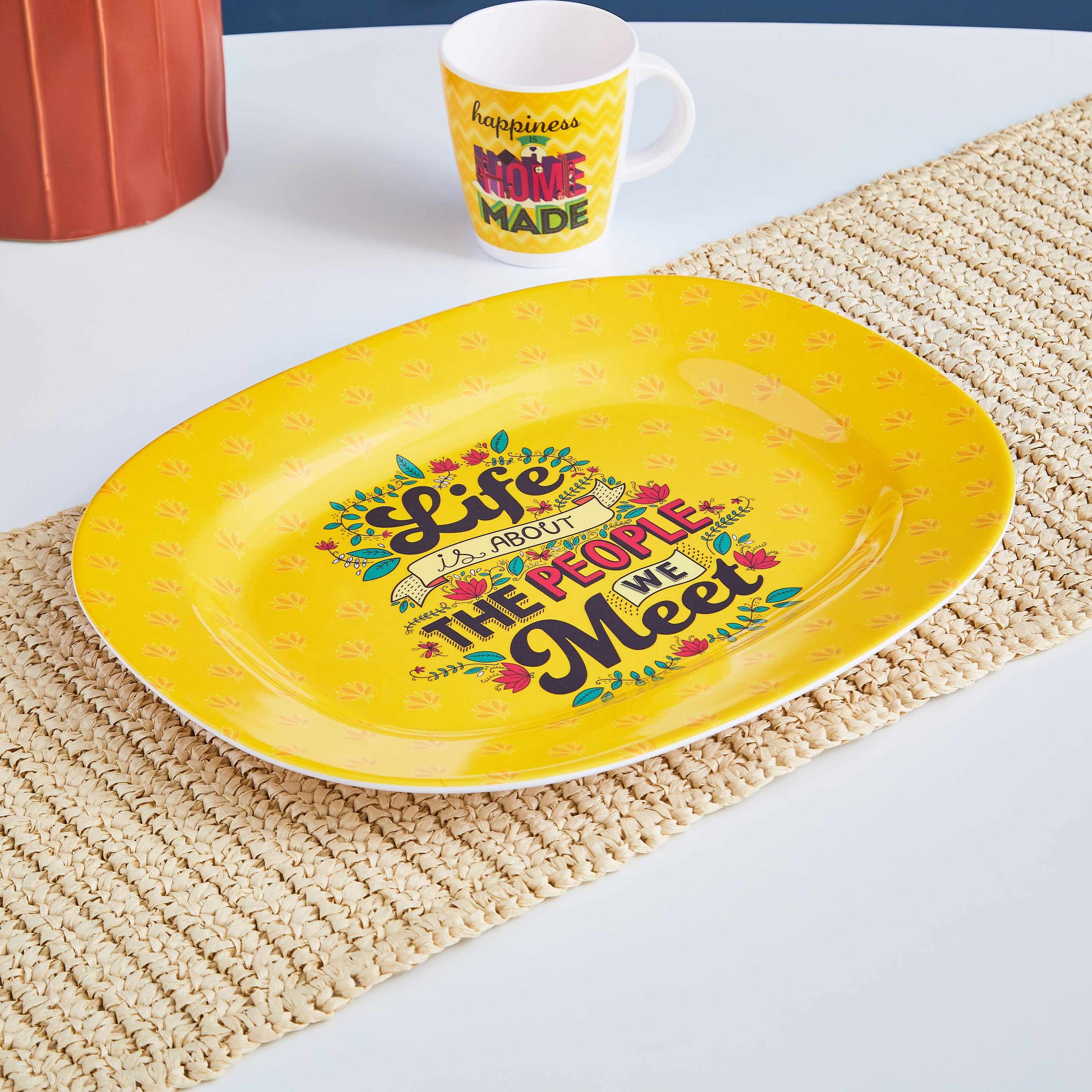 صحن بيضاوي إندي فايب لايف - 35.5 سم-hbxdecorandfurnishings-tabletop-serveware-image-1