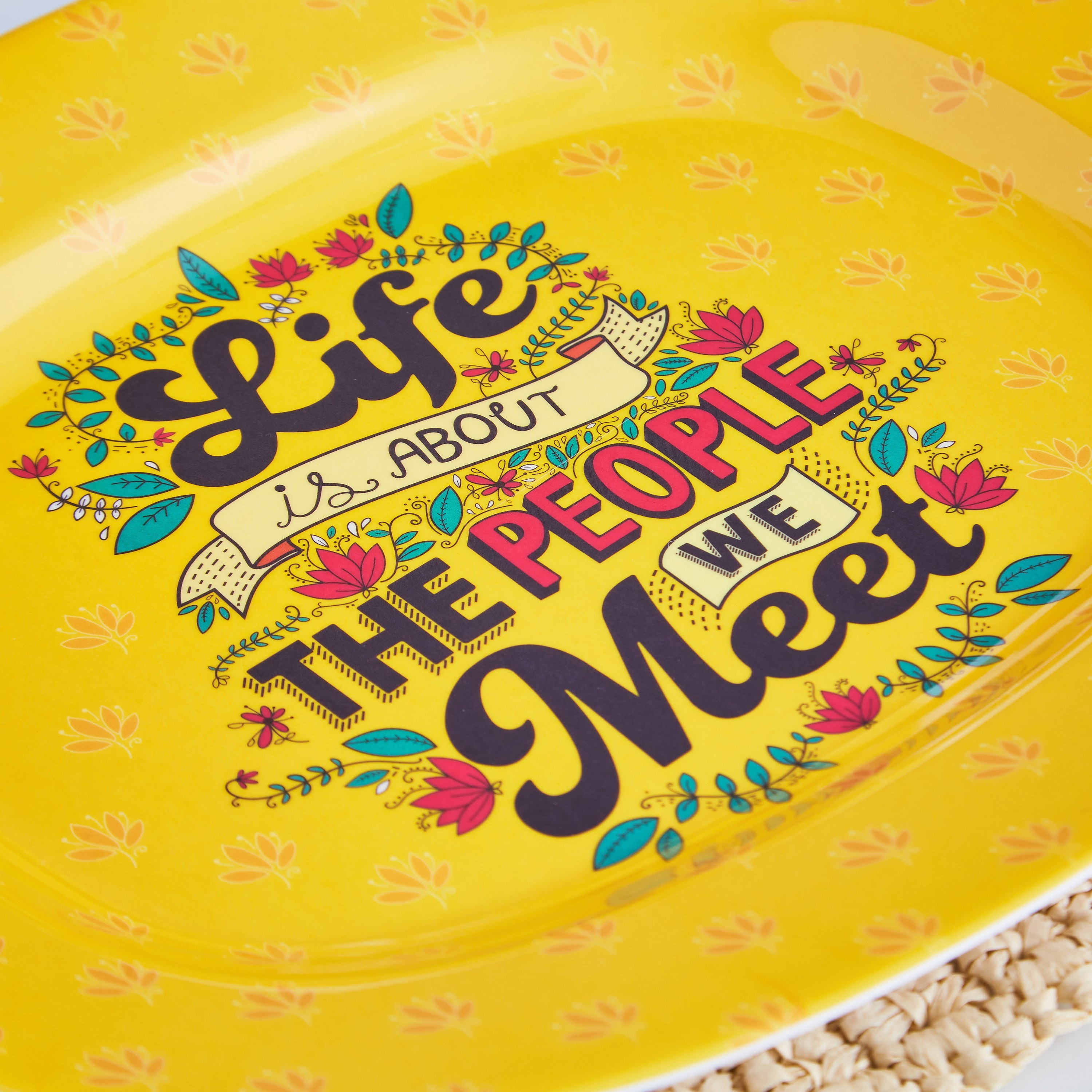 صحن بيضاوي إندي فايب لايف - 35.5 سم-hbxdecorandfurnishings-tabletop-serveware-image-2