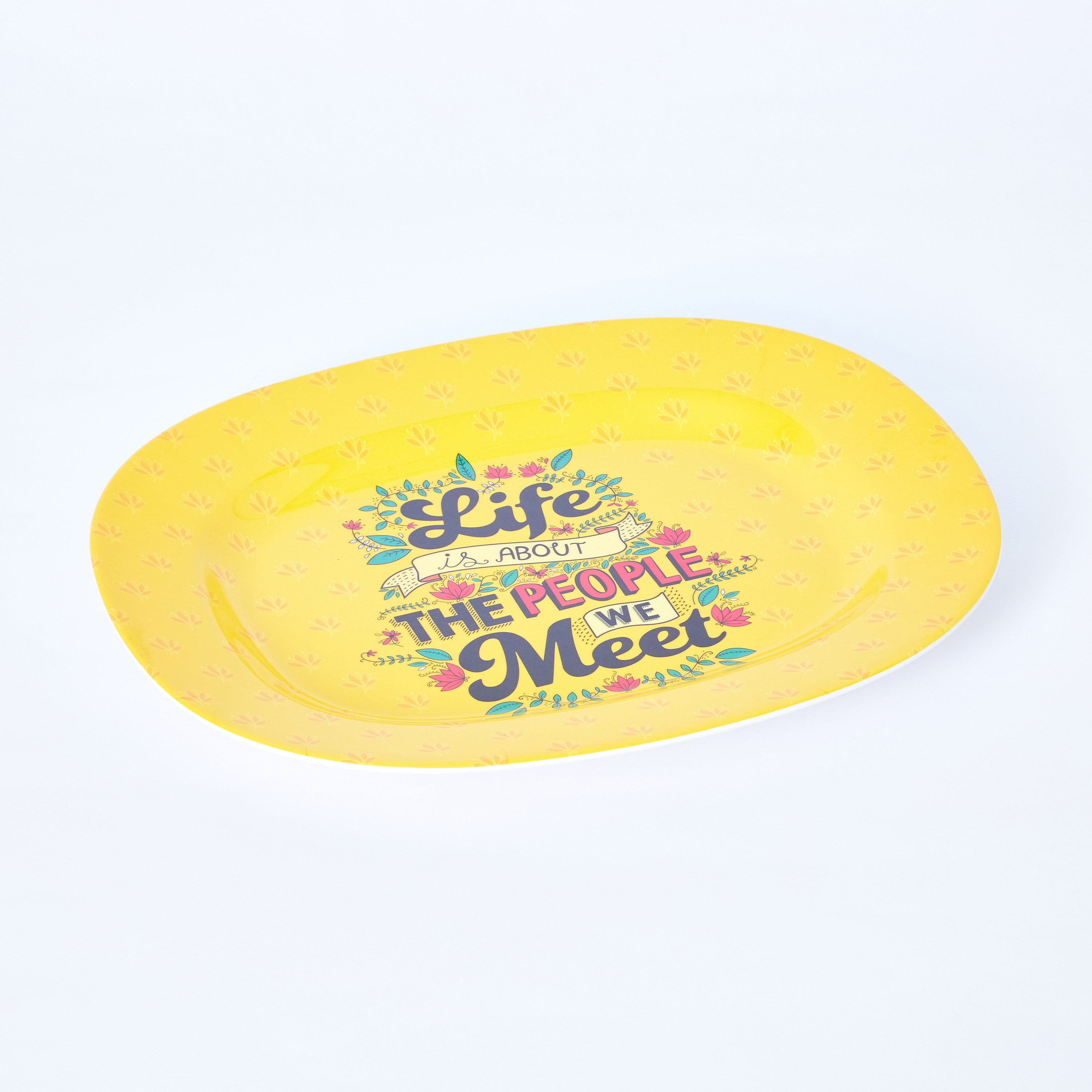 صحن بيضاوي إندي فايب لايف - 35.5 سم-hbxdecorandfurnishings-tabletop-serveware-image-4
