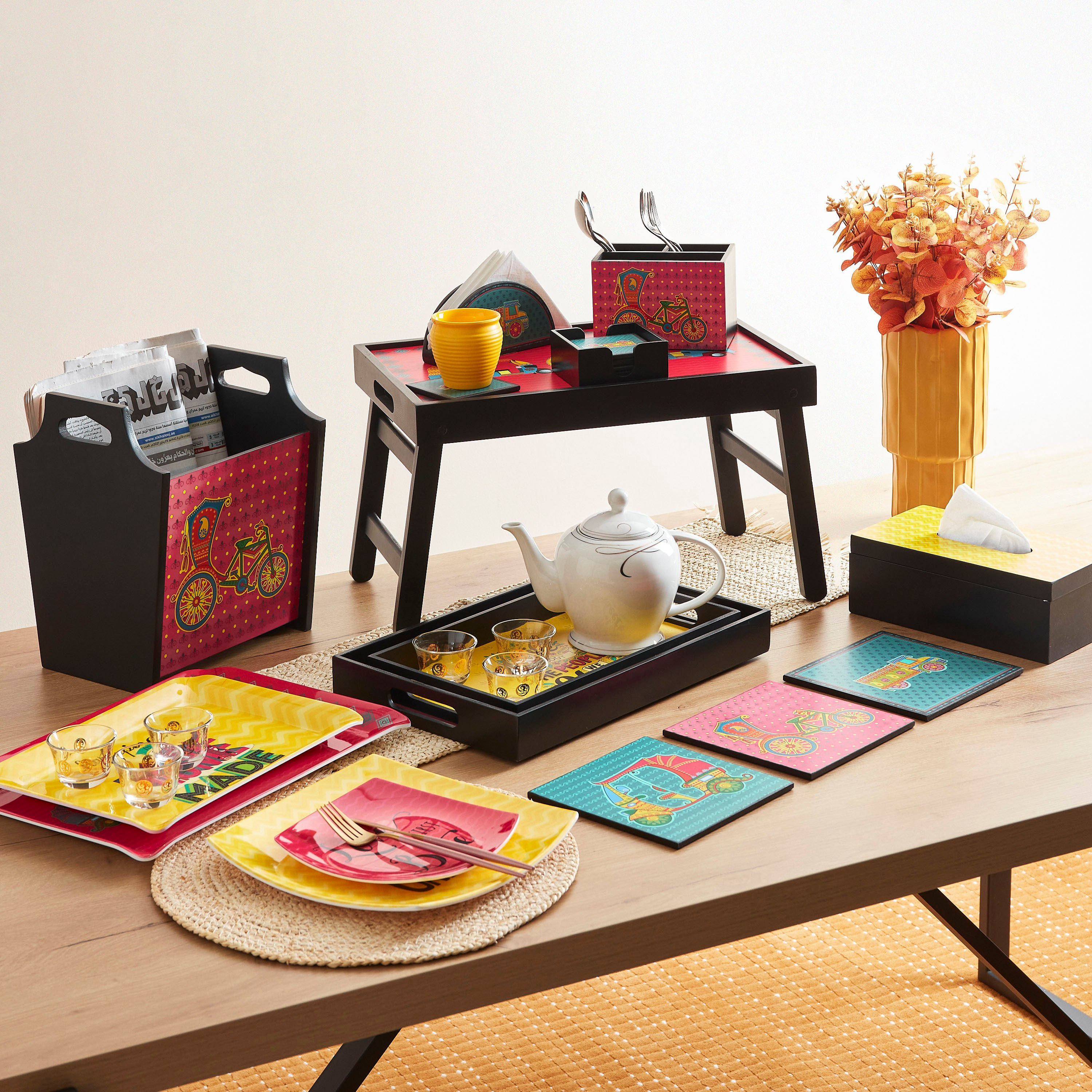 Indie Vibe Happiness is Home Made Serving Tray - 31x23 cm-hbxdecorandfurnishings-tabletop-serveware-image-5