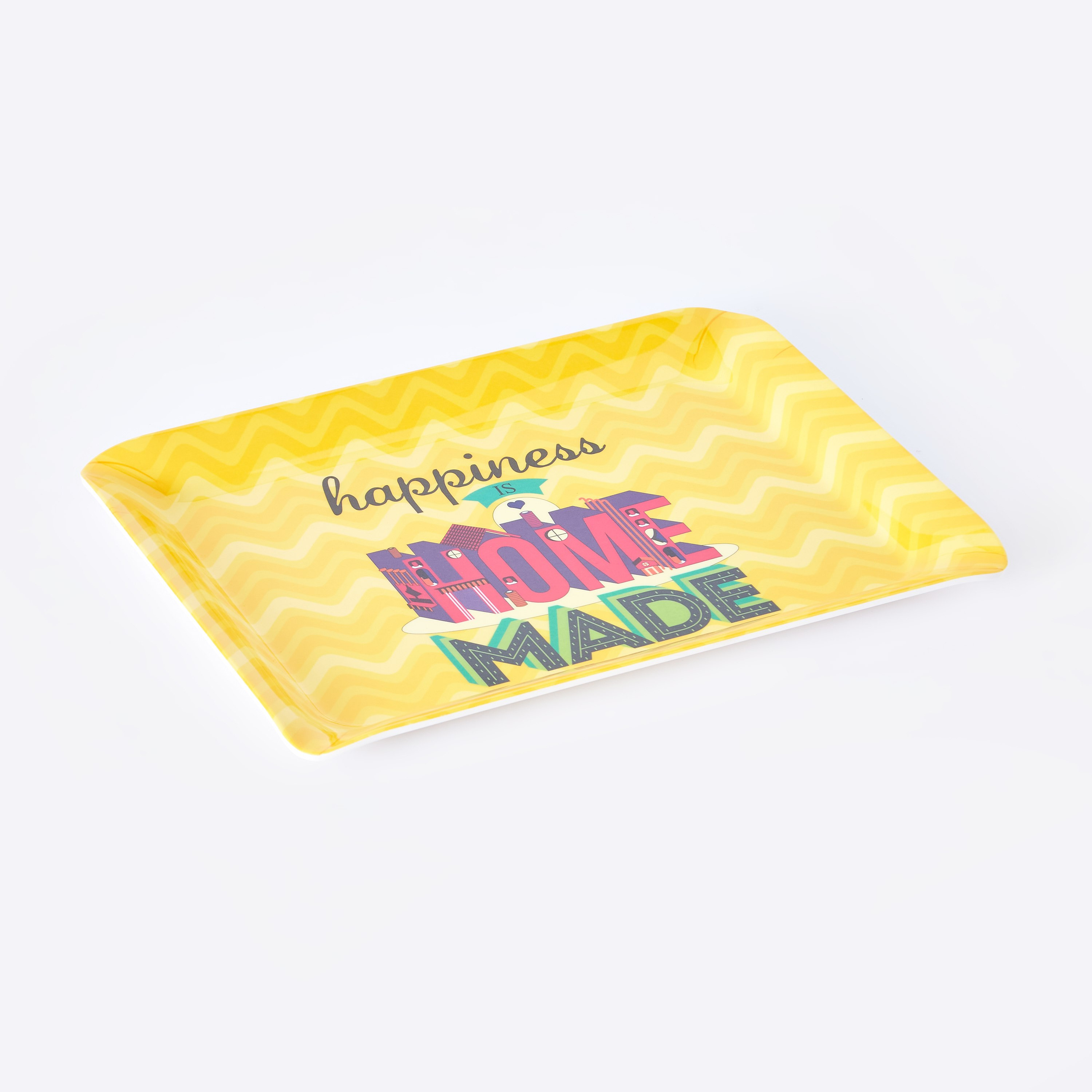 Indie Vibe Happiness is Home Made Serving Tray - 31x23 cm-hbxdecorandfurnishings-tabletop-serveware-image-6
