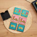 Indie Vibe 6-Piece Wooden Coaster Set with Holder - 10x10x4 cm-Kitchen Accessories-thumbnailMobile-1