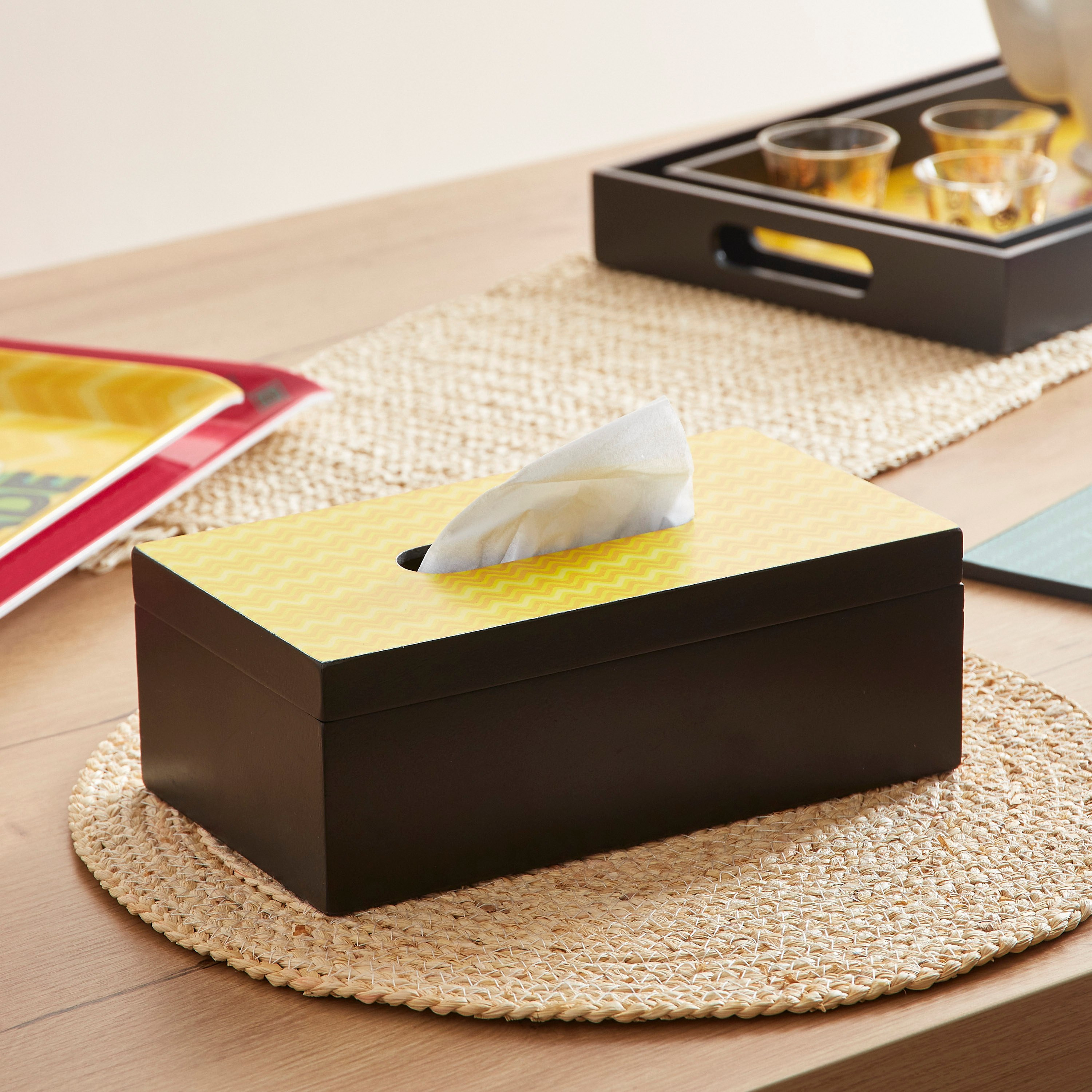 Indie Vibe Wooden Tissue Box - 25x14x8 cm-hbxkitchen-kitchenware-kitchenaccessories-image-1