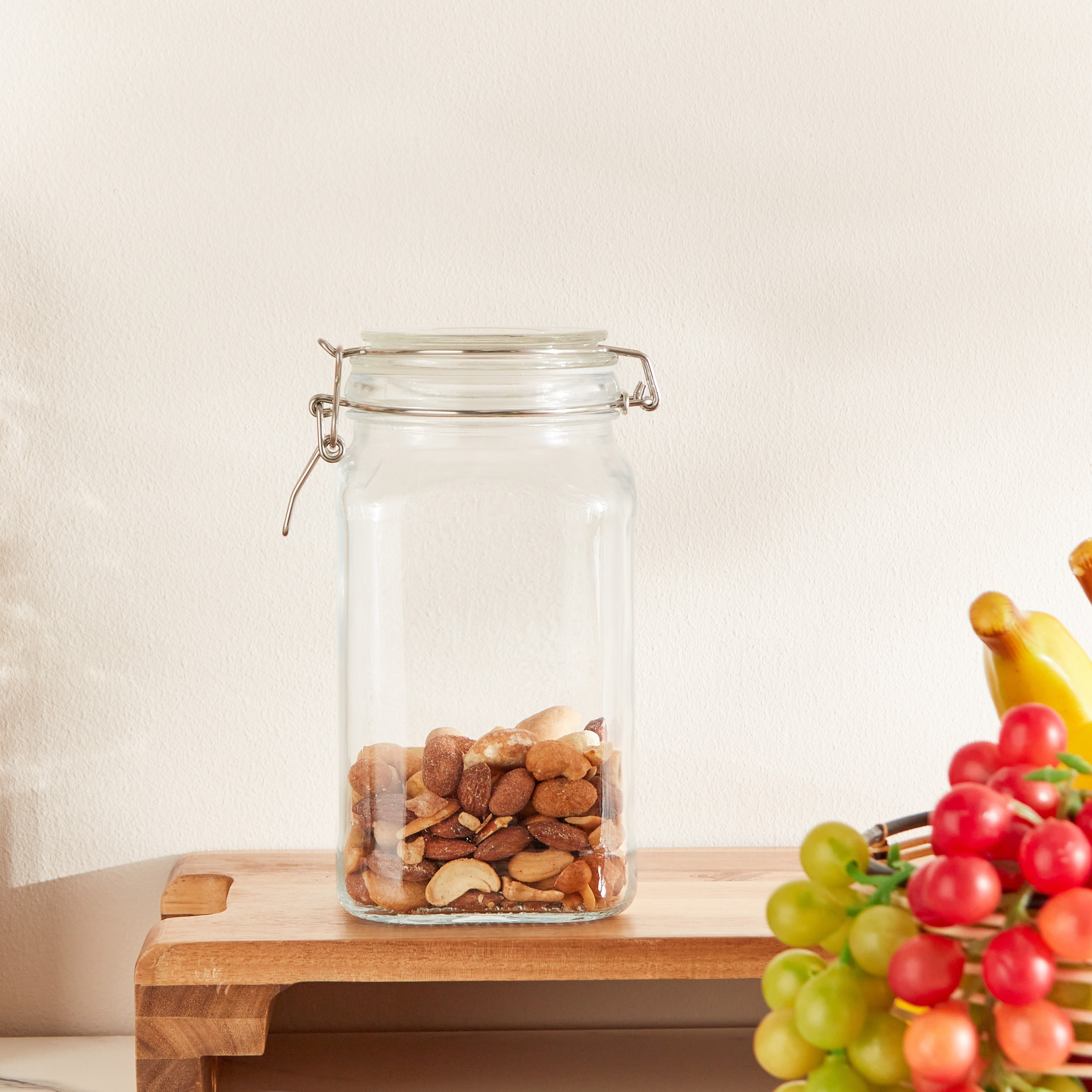 Lock & Lock Clip Glass Canister - 1.4 L-hbxhomeware-hbxkitchen-image-1