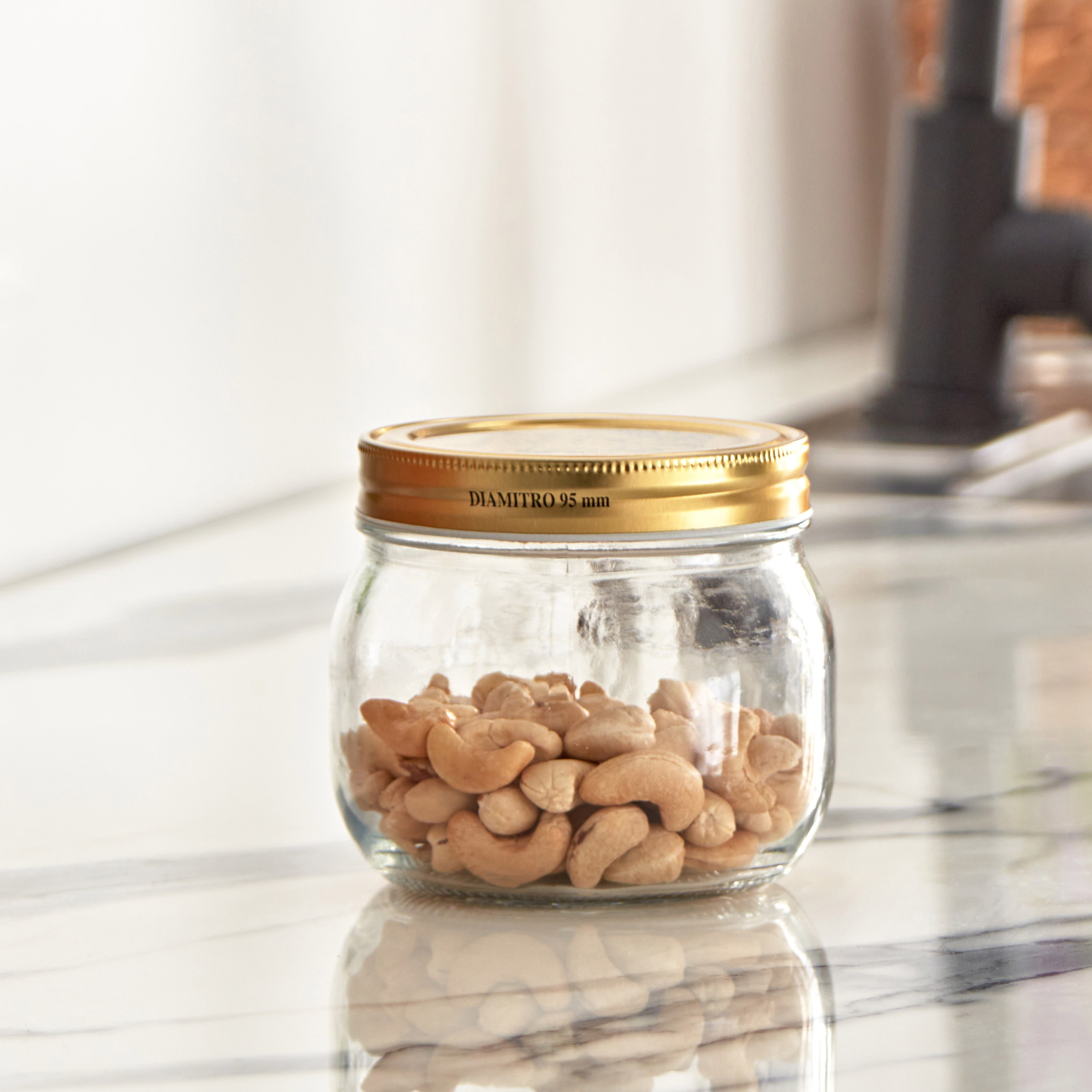 Lock & Lock Round Glass Canister - 500 ml-hbxhomeware-hbxkitchen-image-1