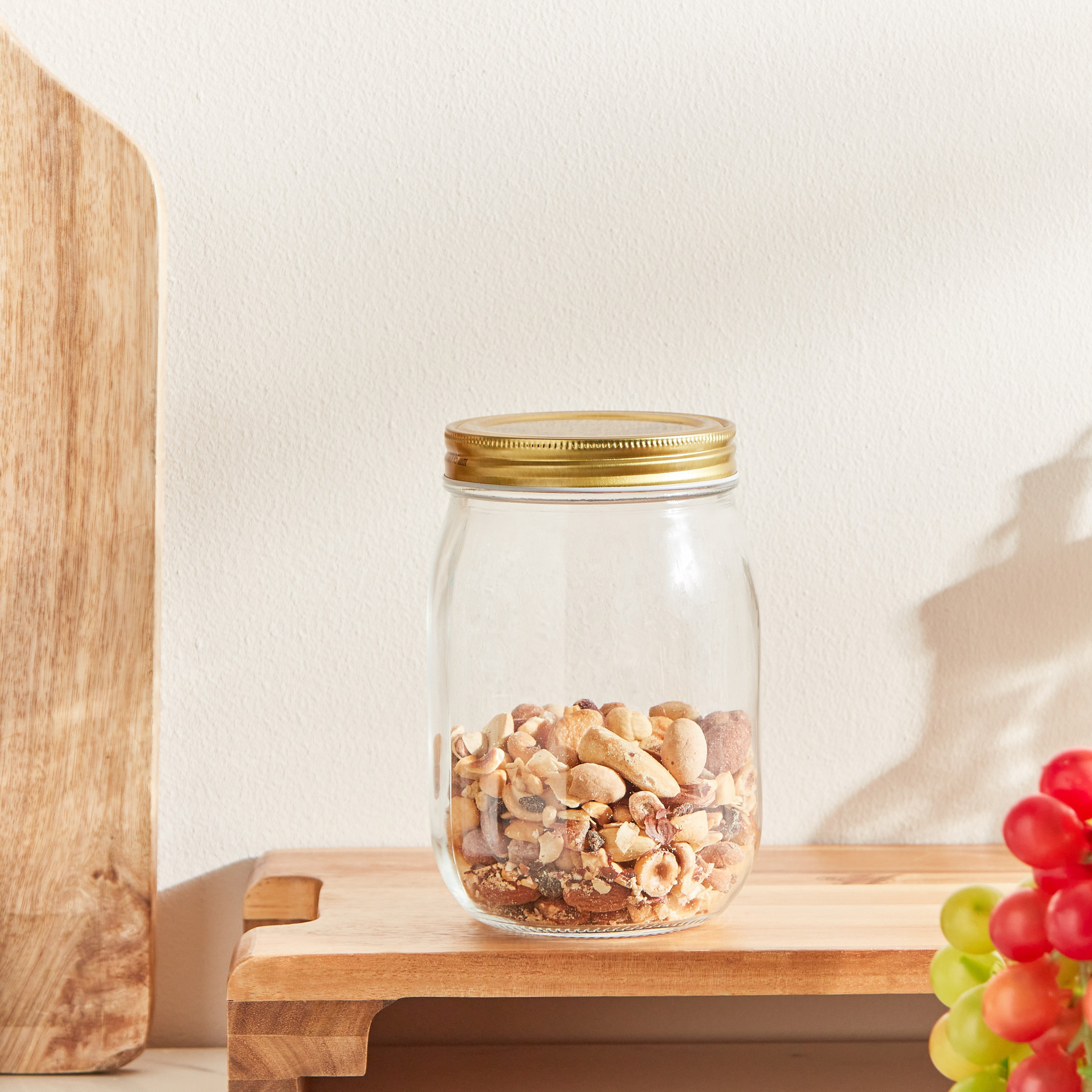 Lock & Lock Round Glass Canister - 1 L-hbxhomeware-hbxkitchen-image-1