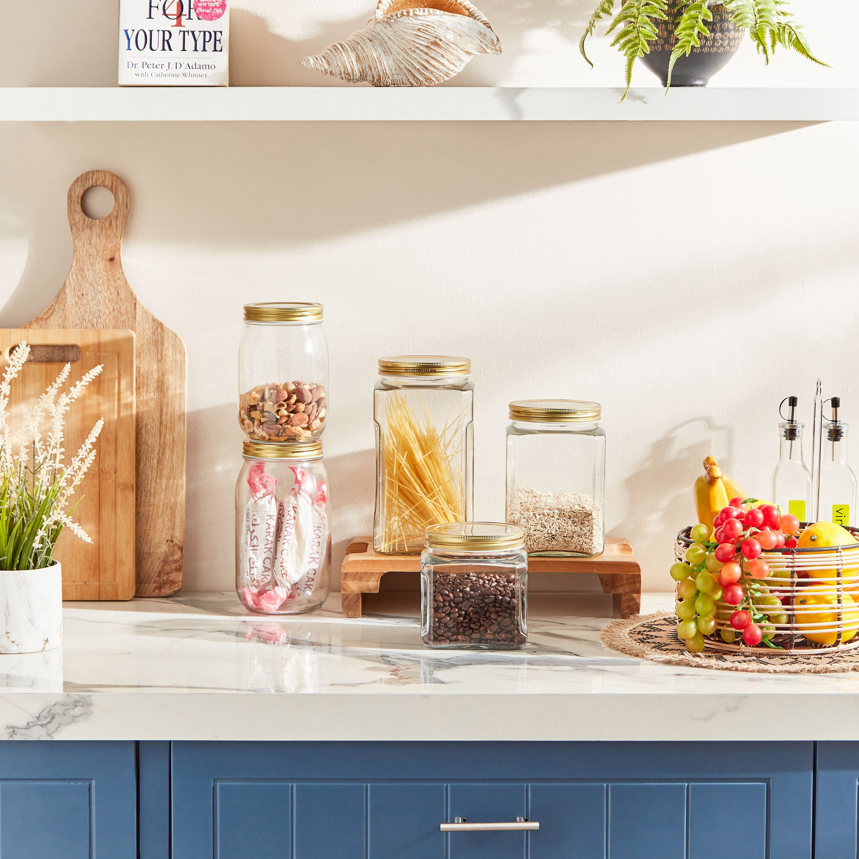 Lock & Lock Round Glass Canister - 1 L-hbxhomeware-hbxkitchen-image-5