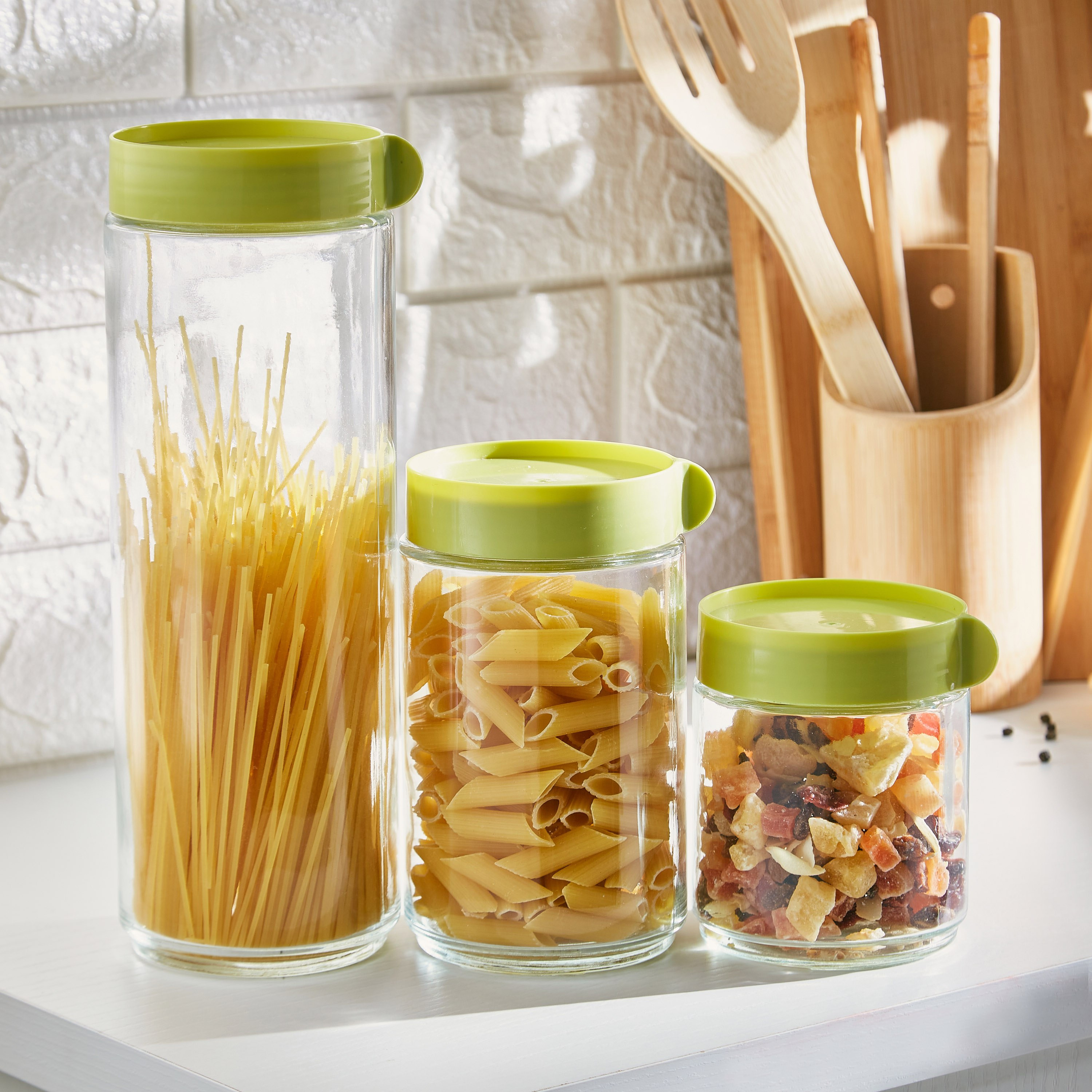 طقم برطمان تخزين زجاجي من أروها - 3 قطع-hbxhomeware-hbxkitchen-image-2