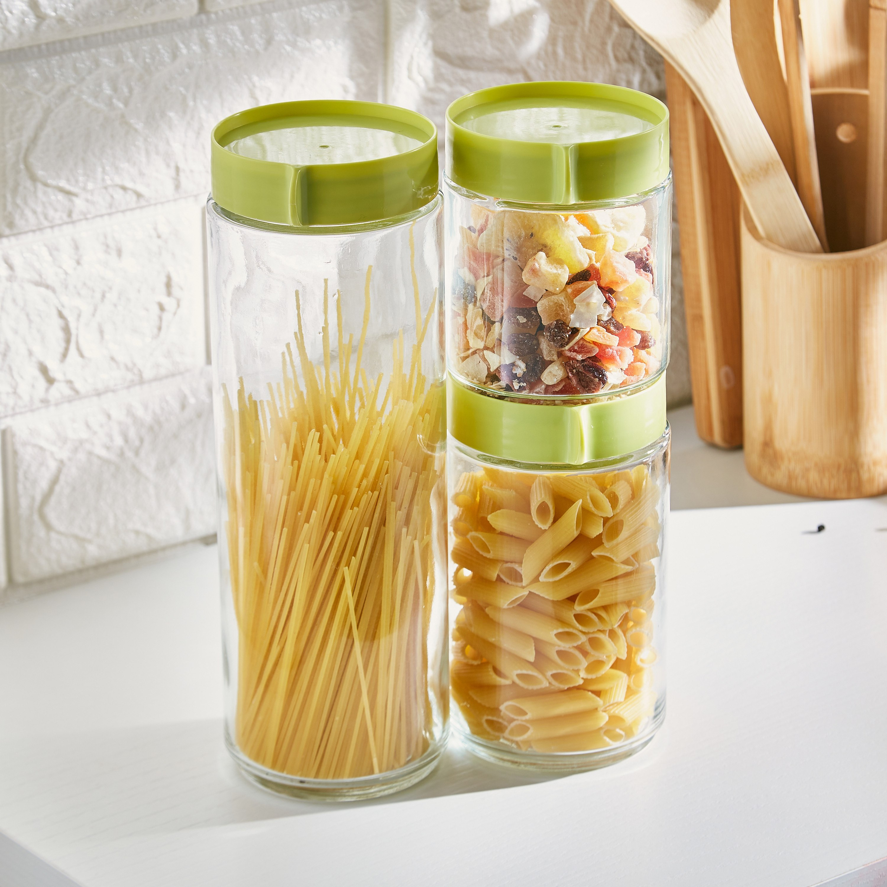 طقم برطمان تخزين زجاجي من أروها - 3 قطع-hbxhomeware-hbxkitchen-image-4