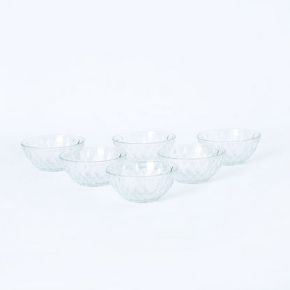 Aroha Diamond Glass Bowl - Set of 6