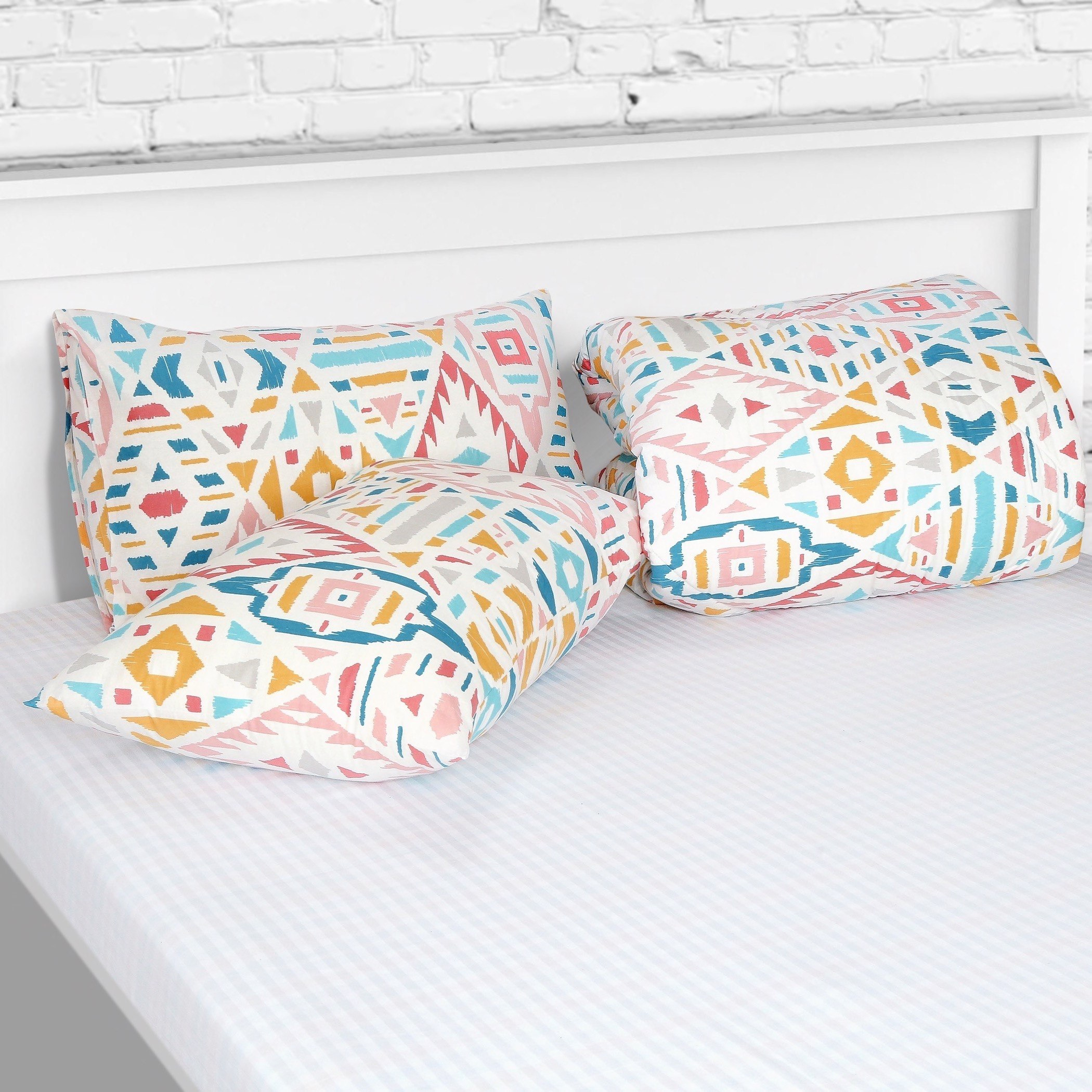 Madison Greta 3-Piece Cotton Printed Twin Comforter Set - 160x220 cm-hbxhomeware-hbxdecorandfurnishings-image-4