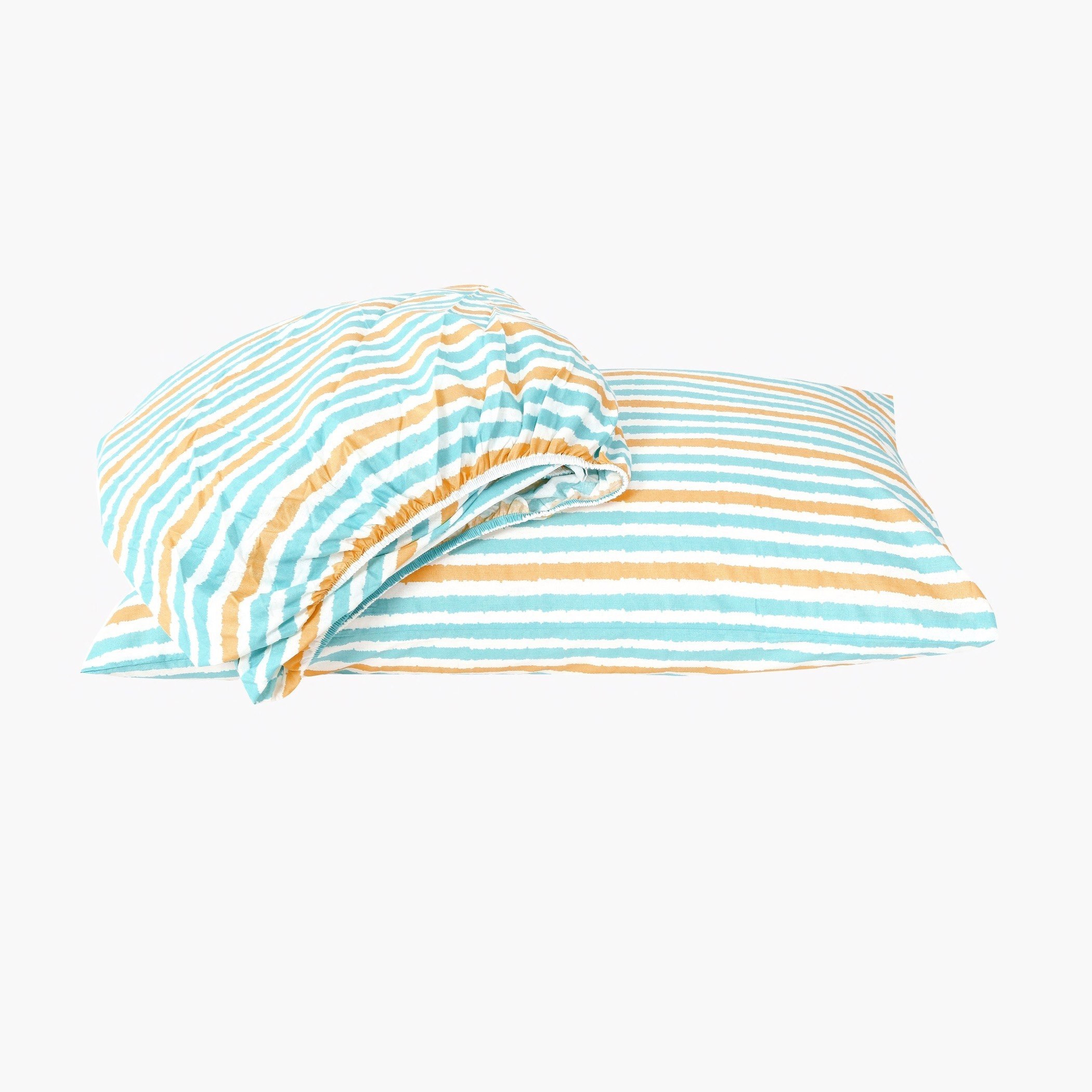 شرشف مطاطي سوبر كينج قطني بطبعات من ماديسون جريتا - 200x200+25 سم-hbxhomeware-hbxbedroom-image-4