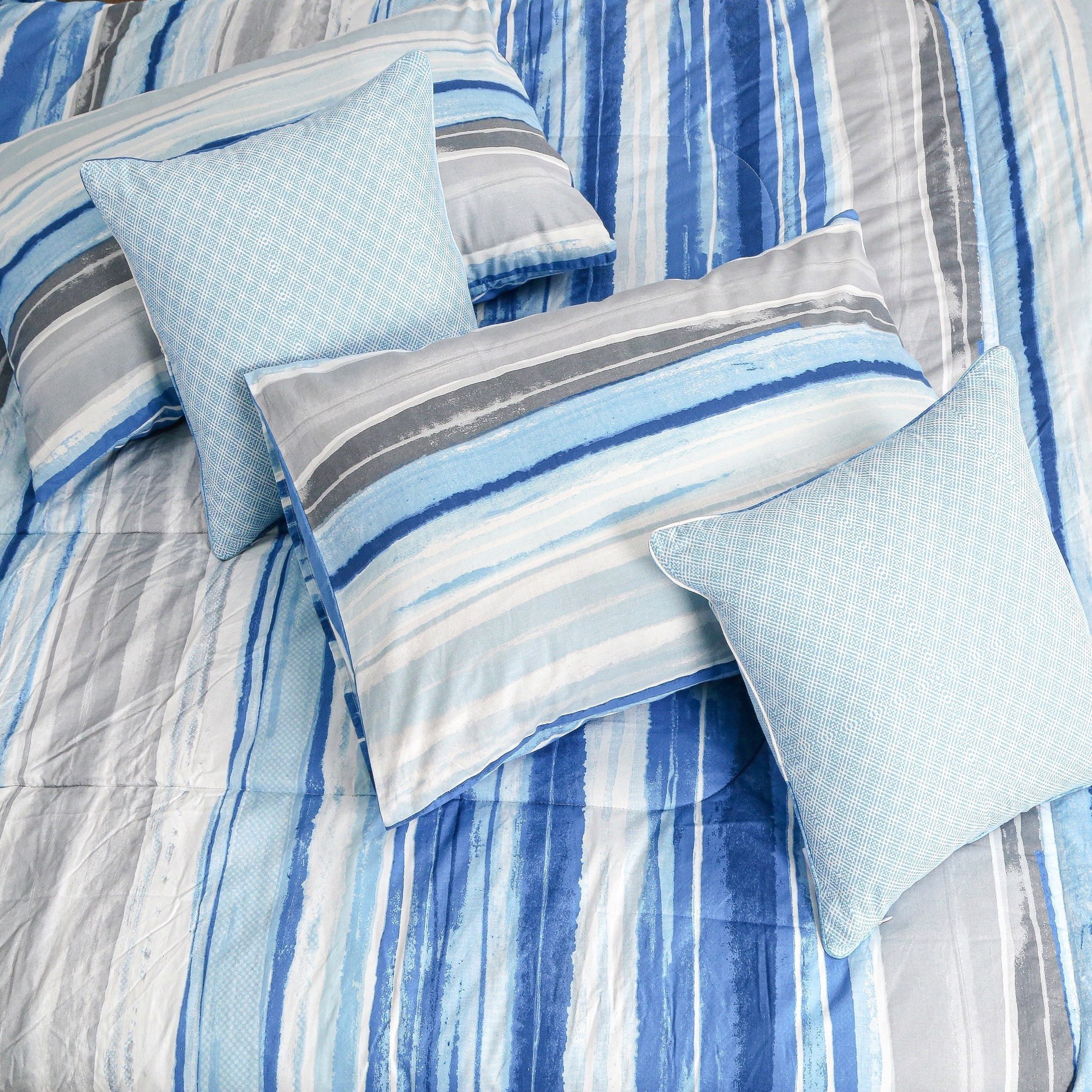 Madison Eva 5-Piece Super King Cotton Printed Comforter Set - 240x240 cm-hbxhomeware-hbxdecorandfurnishings-image-2