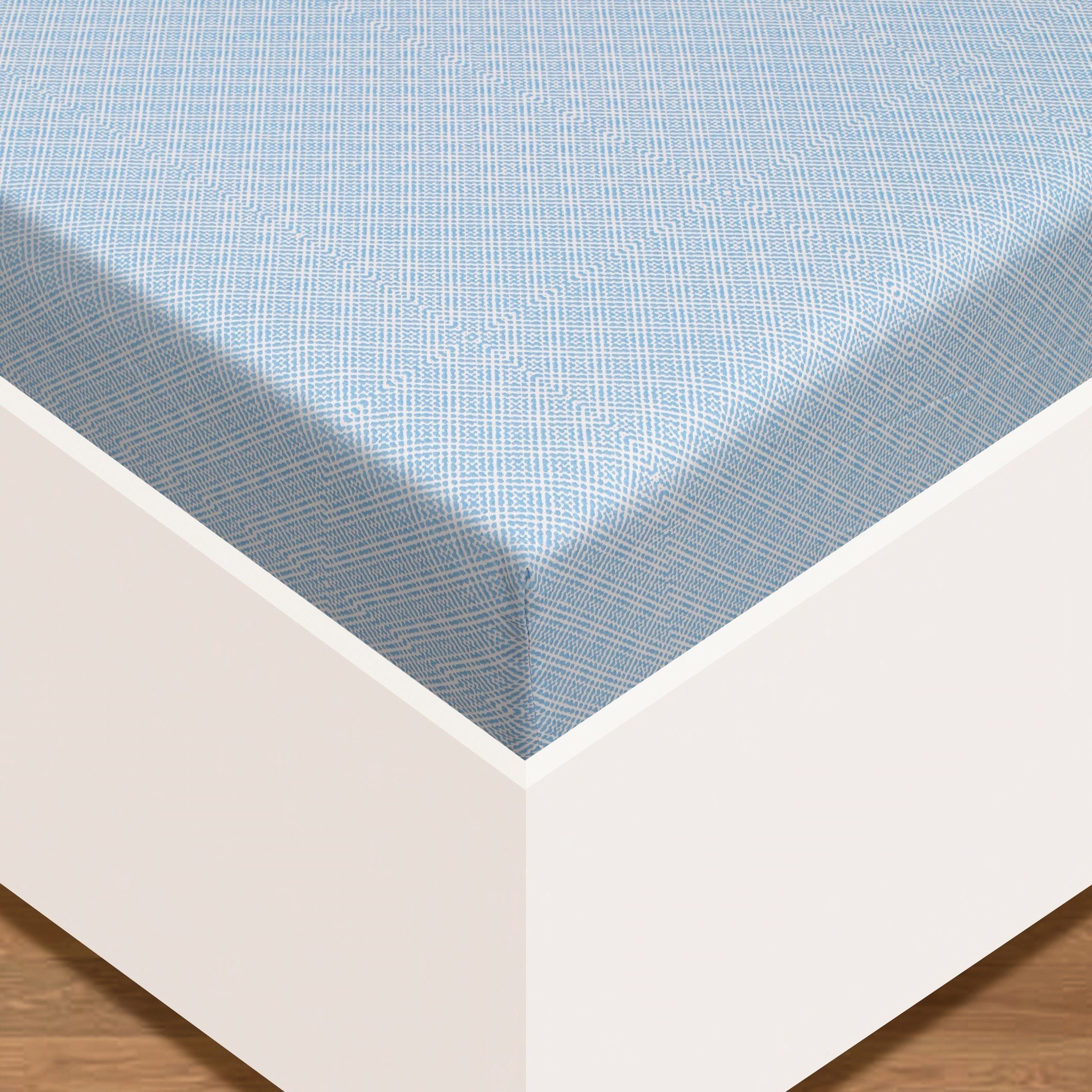 Madison Eva Twin Printed Cotton Fitted Sheet - 120x200+25 cm-hbxhomeware-hbxbedroom-image-2