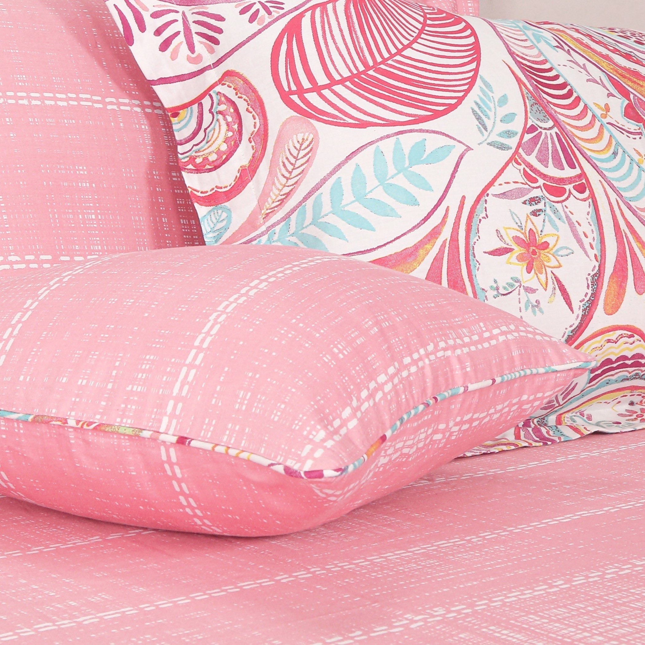 Houston Vera 7-Piece King Printed Cotton BIAB Comforter Set - 220x240 cm-hbxhomeware-bedding-bedinabag-image-3