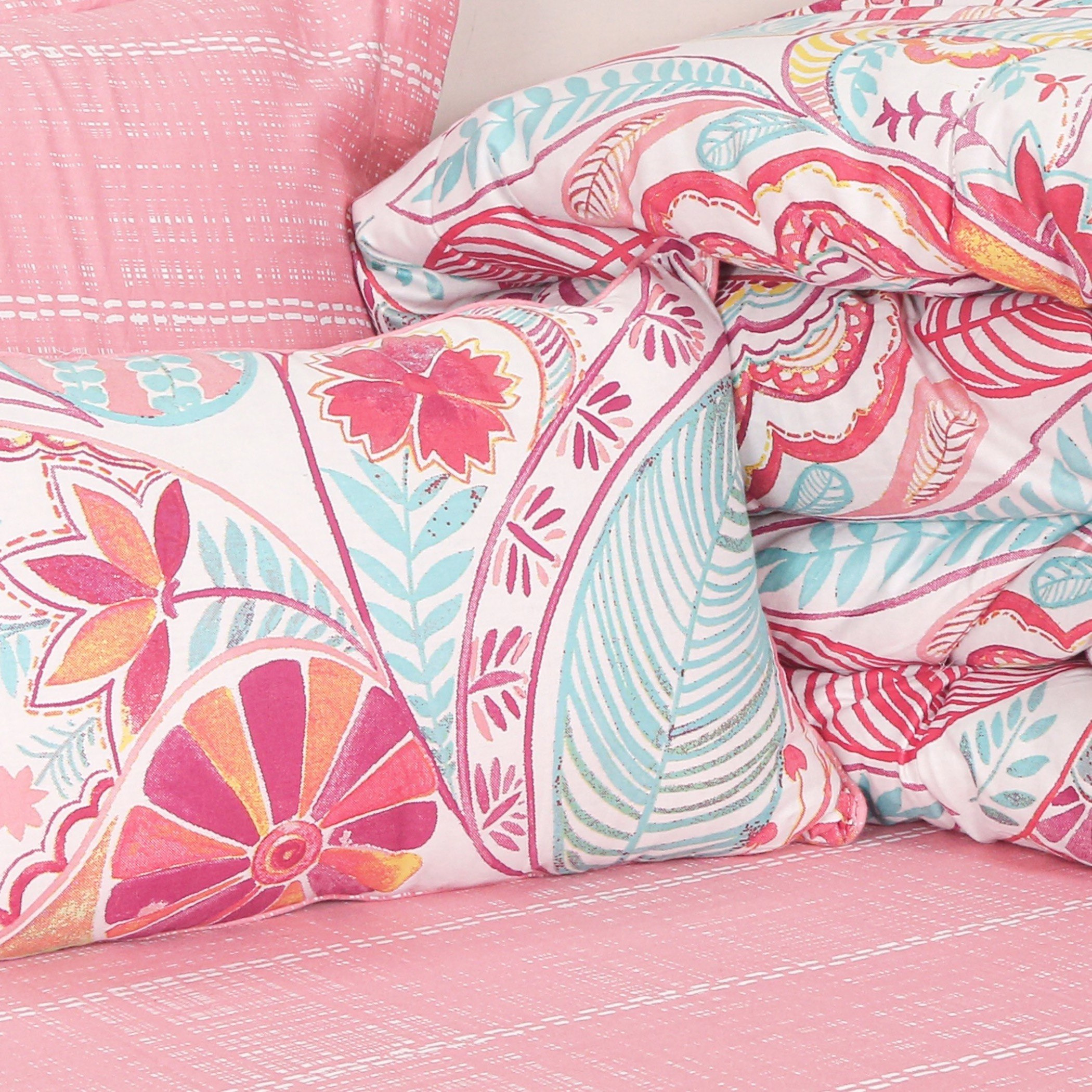 Houston Vera 7-Piece King Printed Cotton BIAB Comforter Set - 220x240 cm-hbxhomeware-bedding-bedinabag-image-4