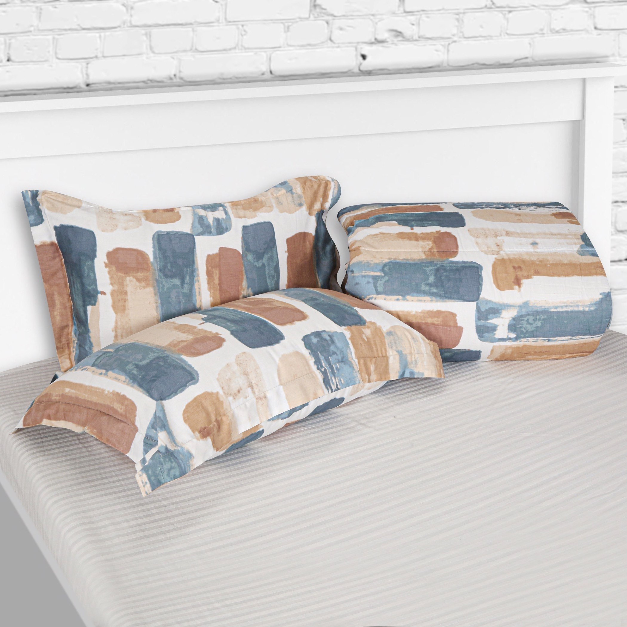 طقم لحاف قطن مزدوج بطبعات 3 قطع من هيوستن فابيو - 160x220 سم-hbxhomeware-hbxdecorandfurnishings-image-2