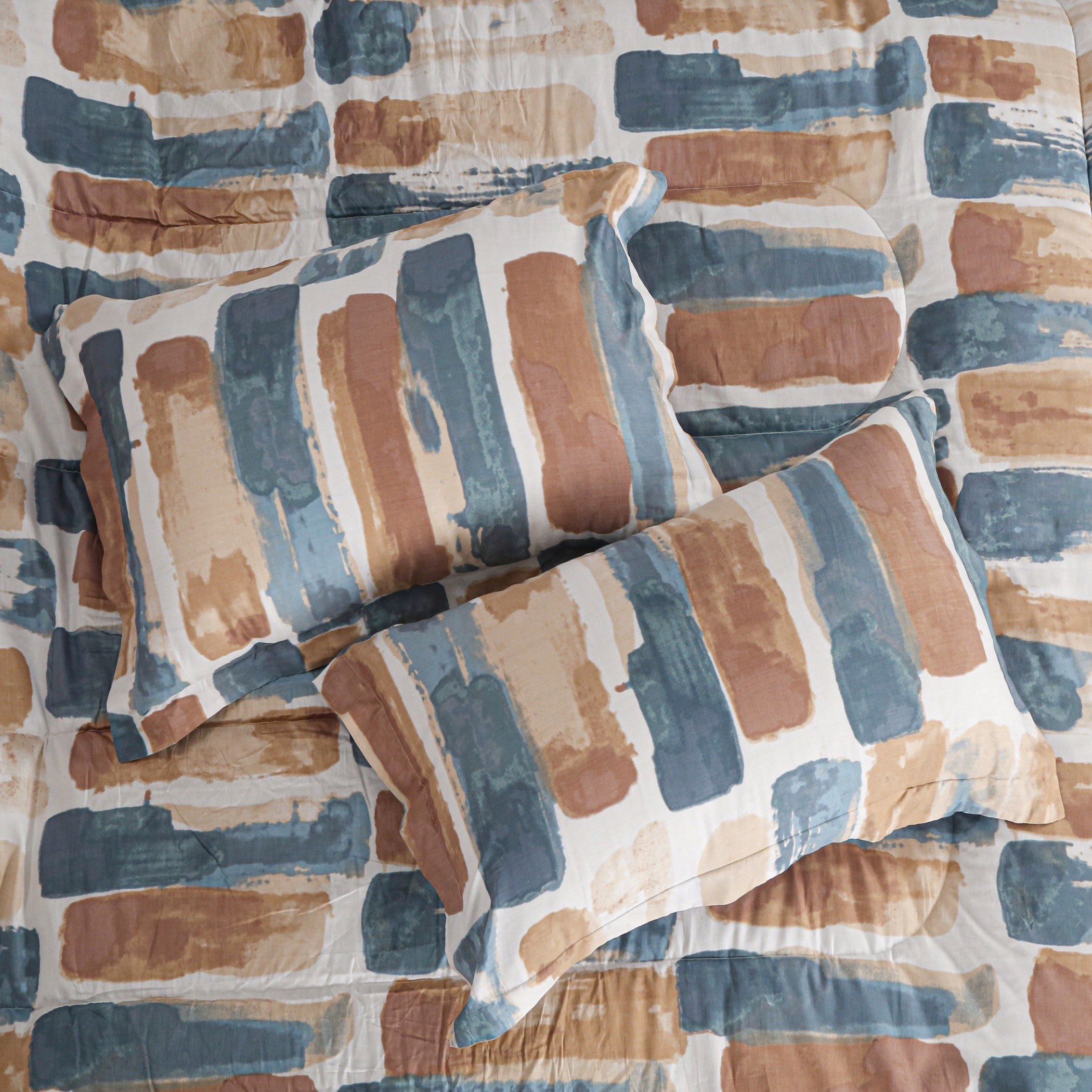 طقم لحاف قطن مزدوج بطبعات 3 قطع من هيوستن فابيو - 160x220 سم-hbxhomeware-hbxdecorandfurnishings-image-4