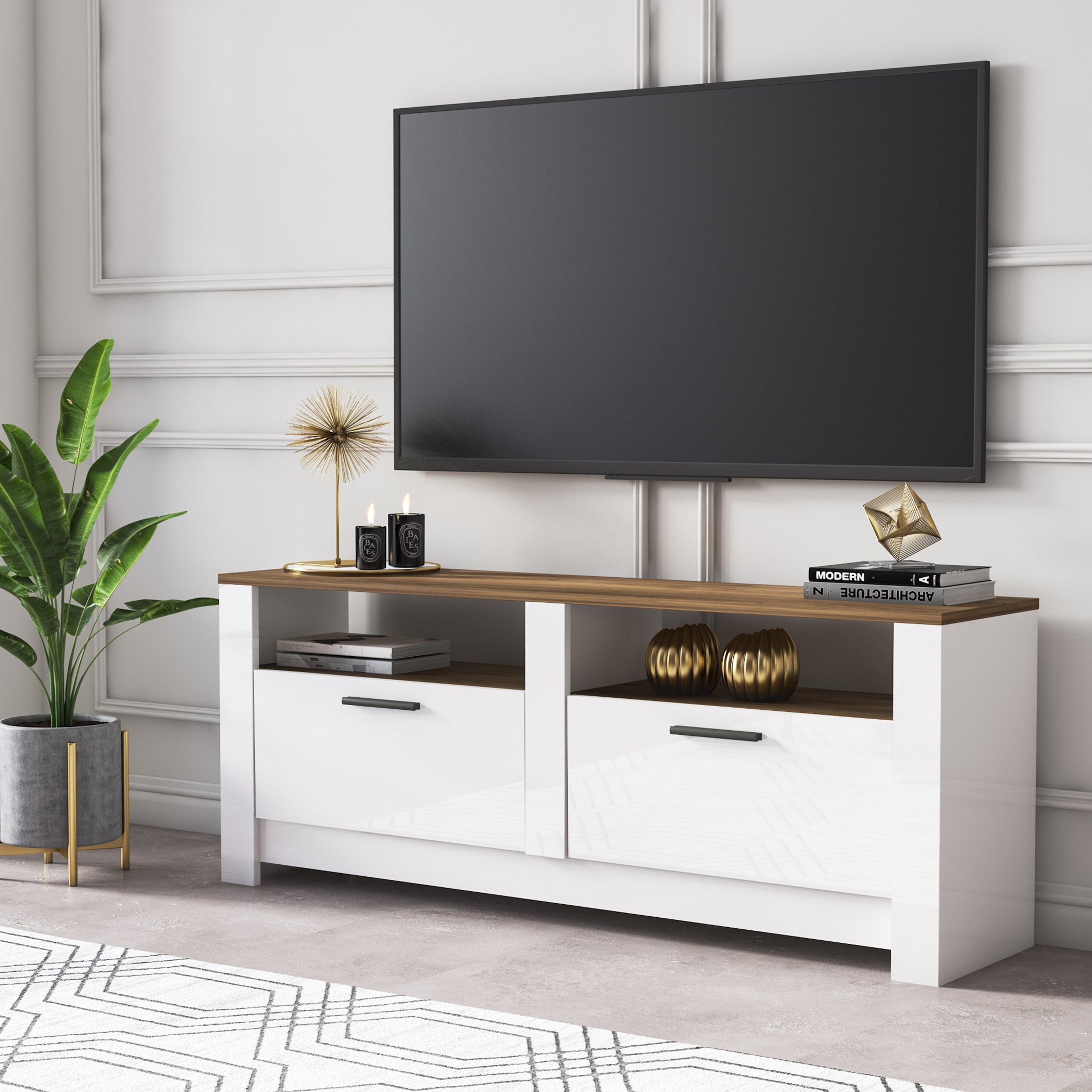 وحدة تليفزيون للتلفزيونات حتى 55 بوصة من جرادو-hbxlivingroom-mediaunitsandstorage-tvunits-image-2