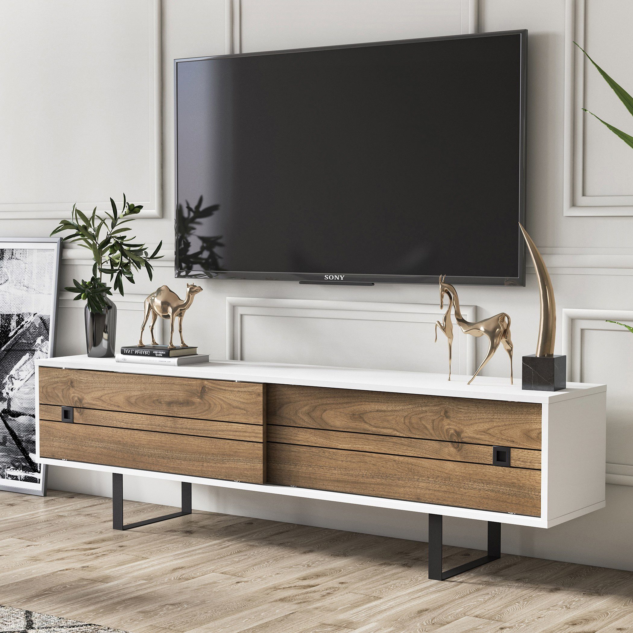 وحدة تلفزيون للتلفزيونات حتى 75 بوصة من فينوري-hbxlivingroom-mediaunitsandstorage-tvunits-image-2