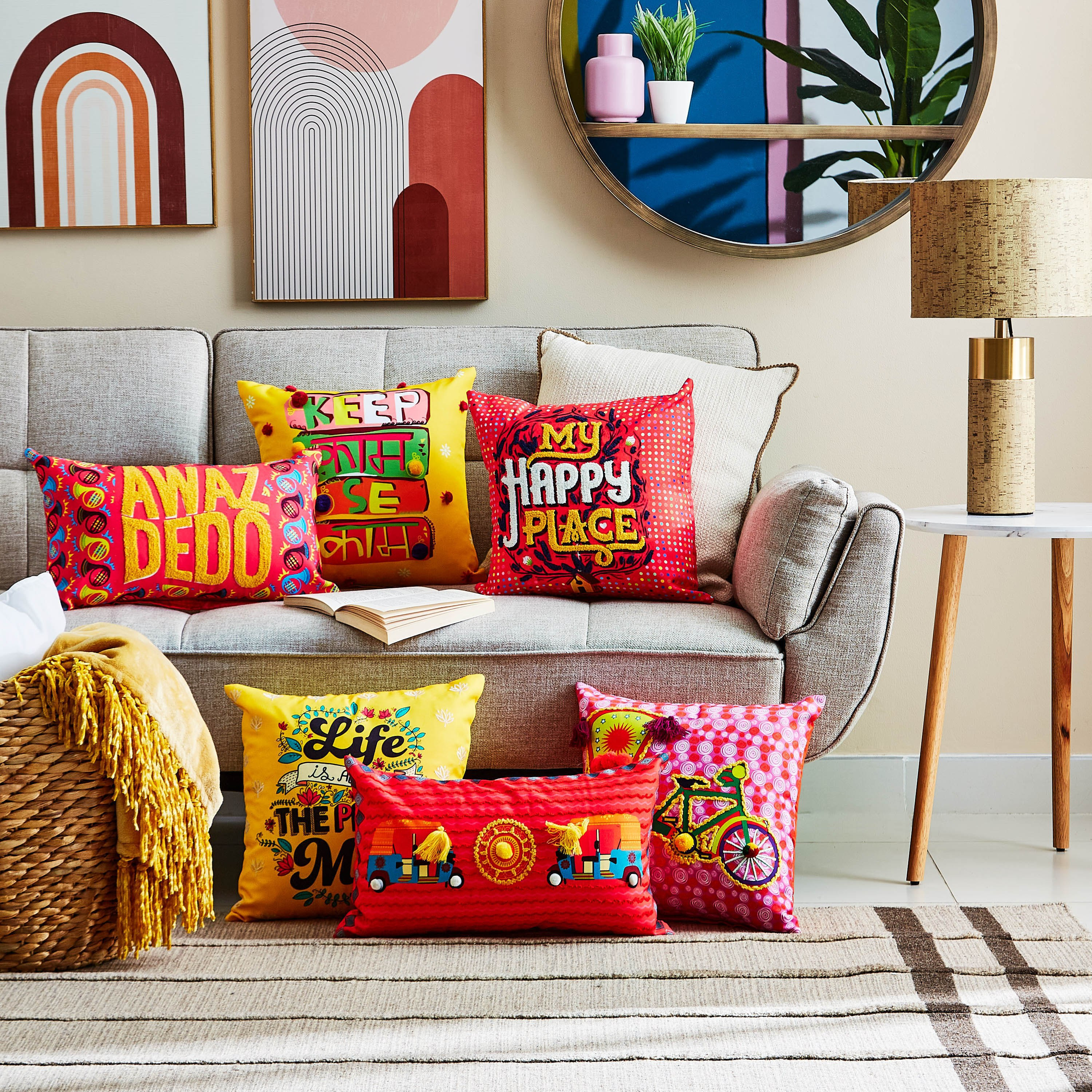 وسادة محشوة من إندي فايب - 40x40 سم-hbxlivingroom-furnishings-cushionsandcovers-filledcushions-image-4