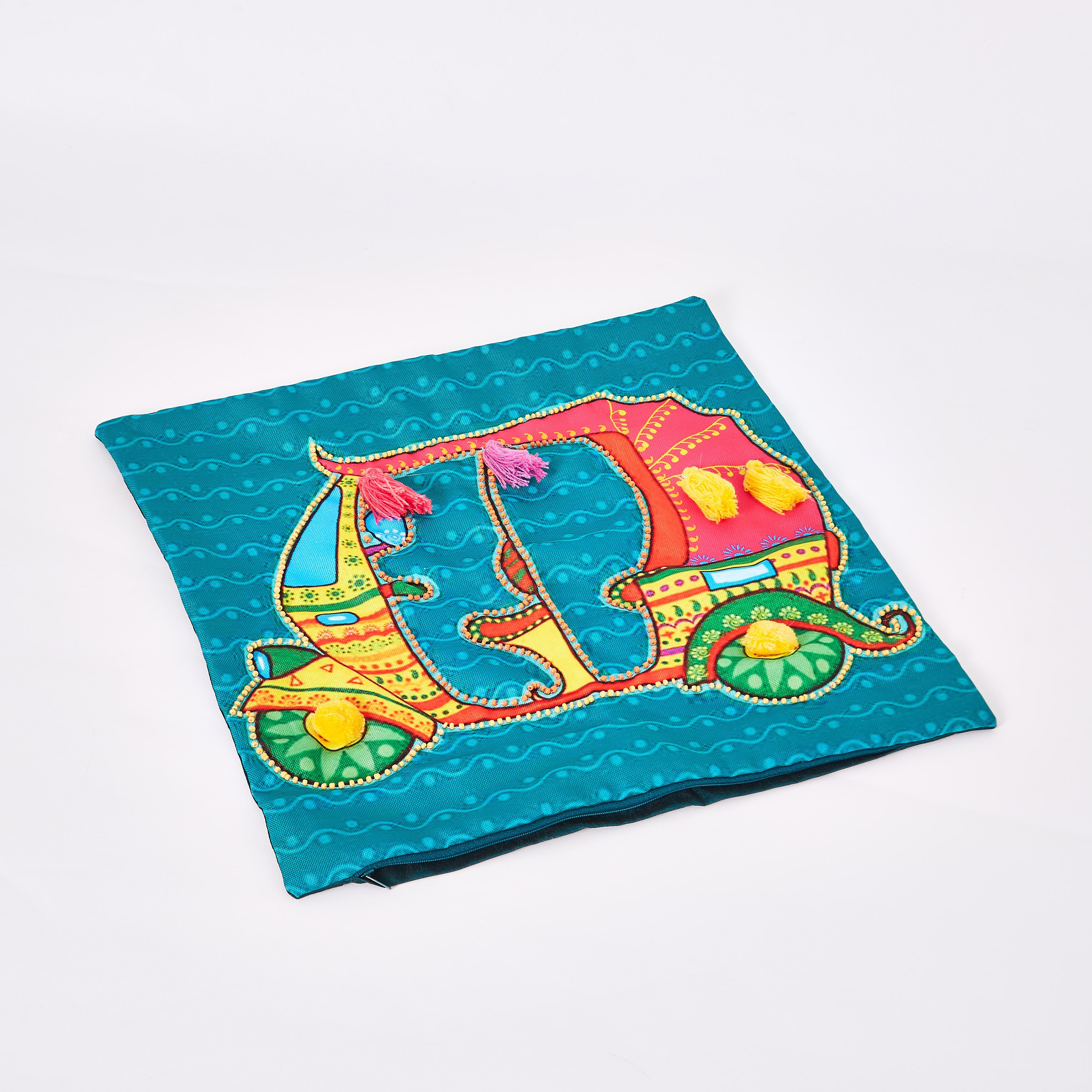 Indie Vibe Autorickshaw Filled Cushion - 40x40 cm-hbxlivingroom-furnishings-cushionsandcovers-filledcushions-image-5