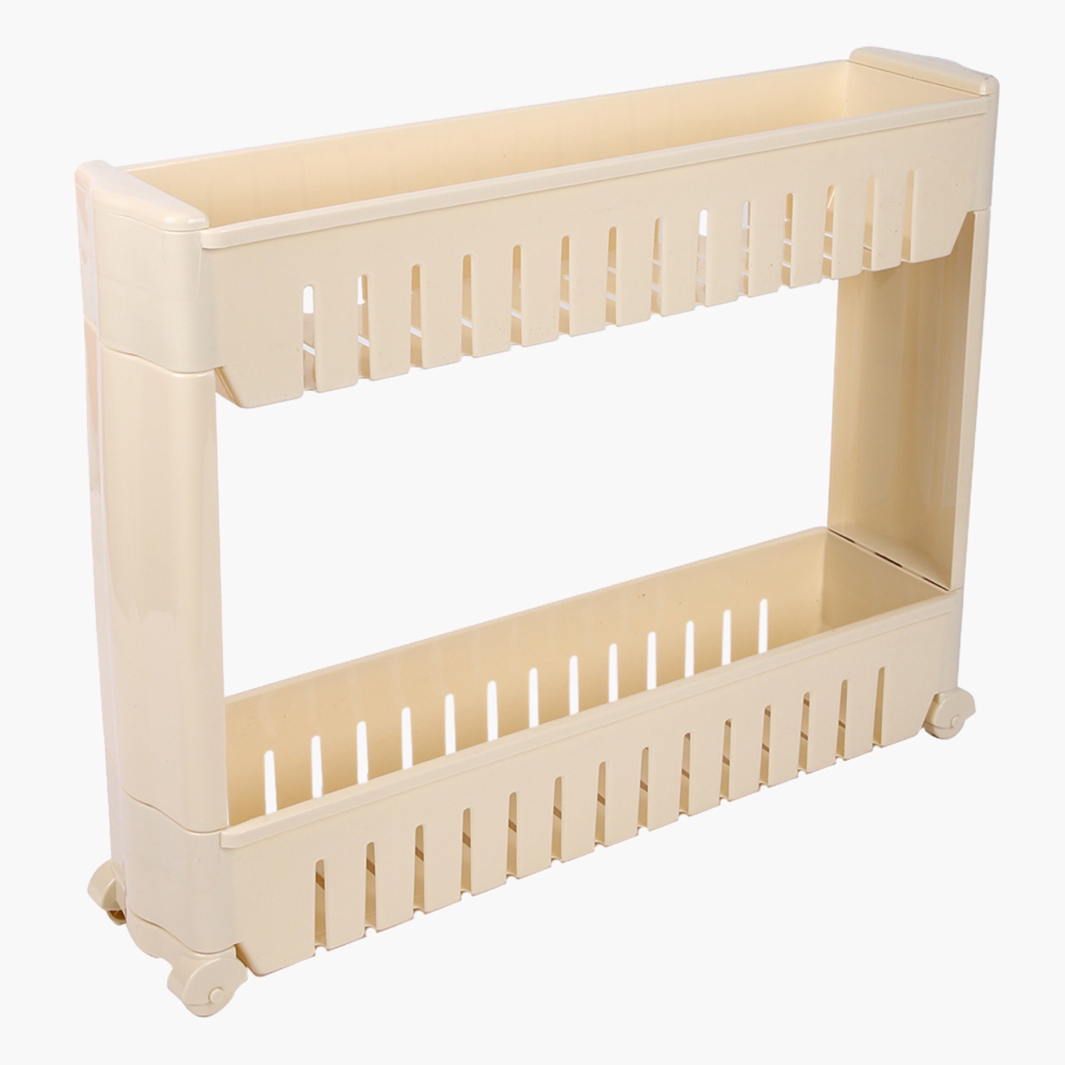 عربة ترولي سليم بطابقين وعجلات من إليت - 54x123x41 سم-hbxhomeware-hbxkitchen-image-3