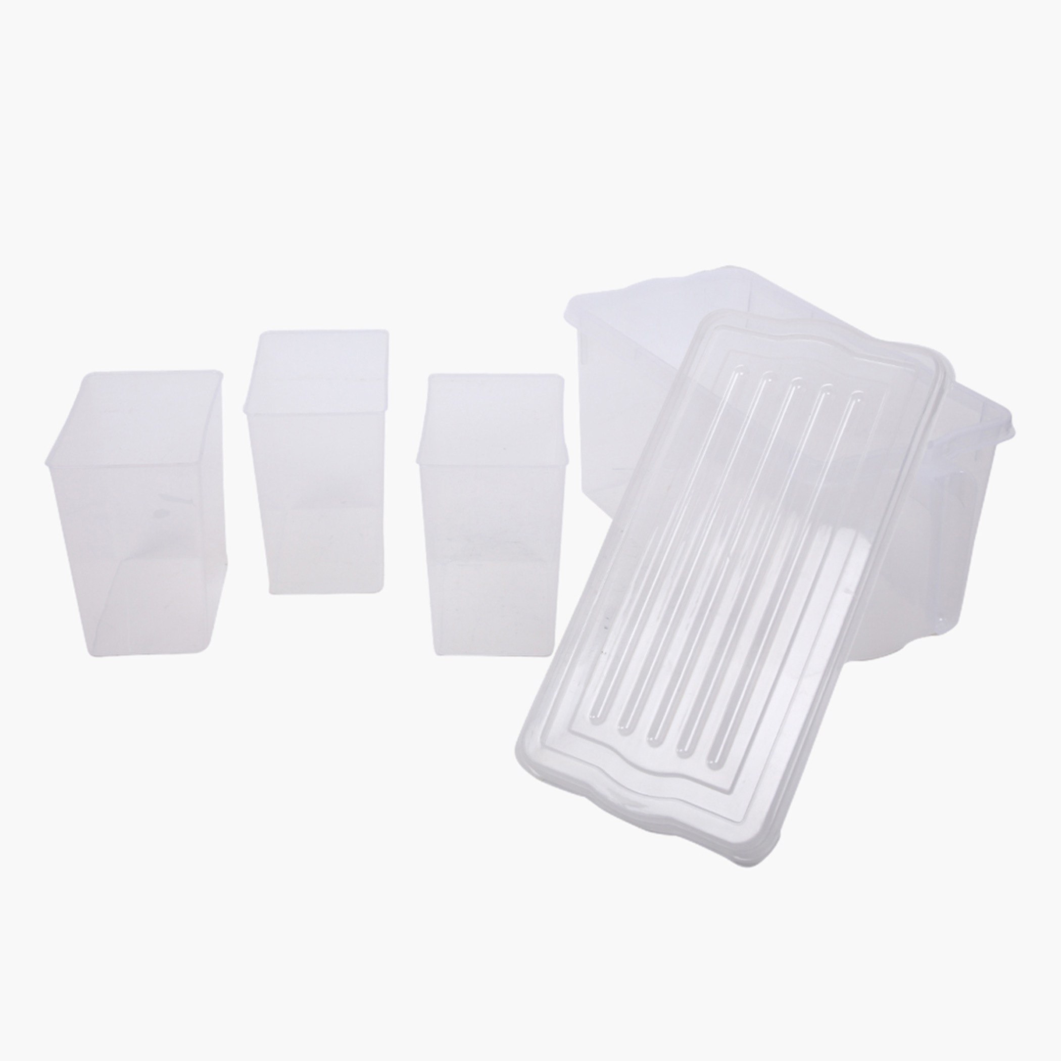Elite 3-Compartment Stackable Storage Box with Handle - 32x16x16 cm-hbxhomeware-hbxkitchen-image-3