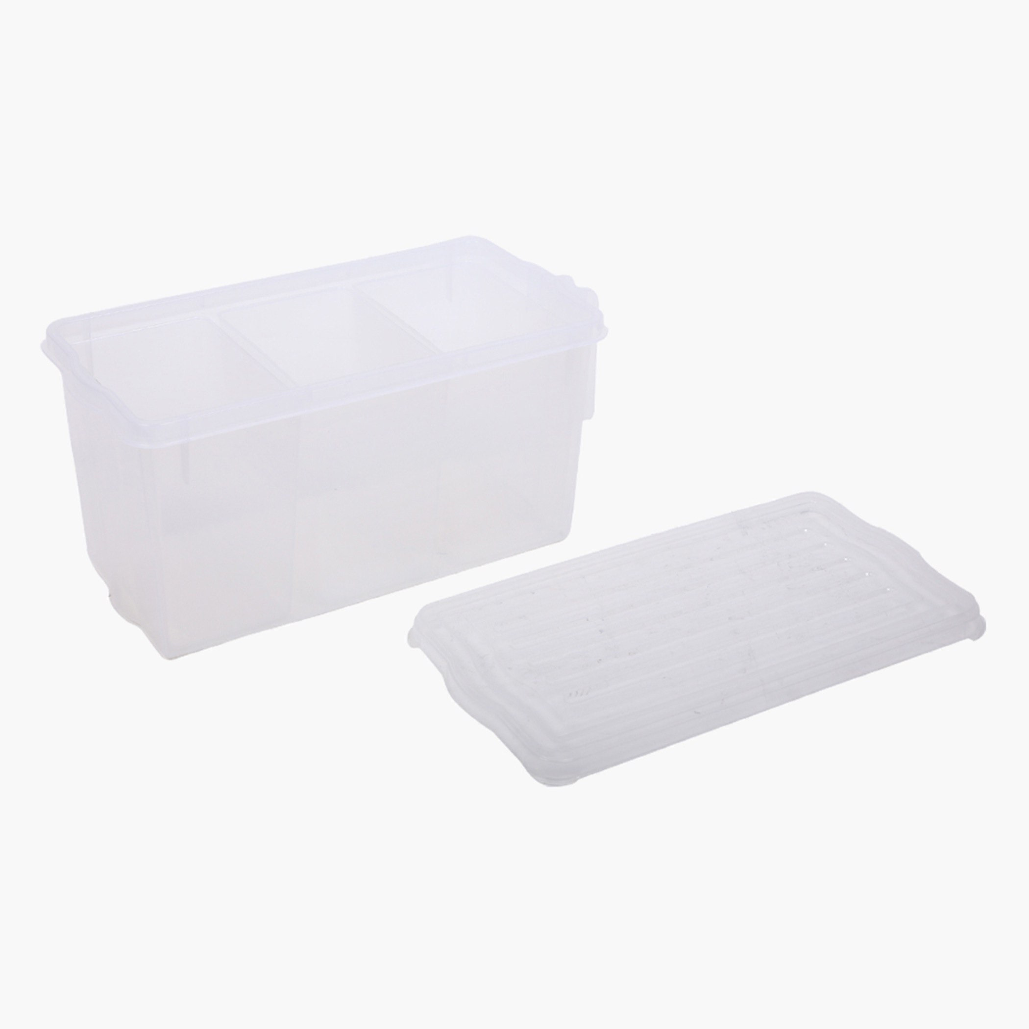 Elite 3-Compartment Stackable Storage Box with Handle - 32x16x16 cm-hbxhomeware-hbxkitchen-image-5
