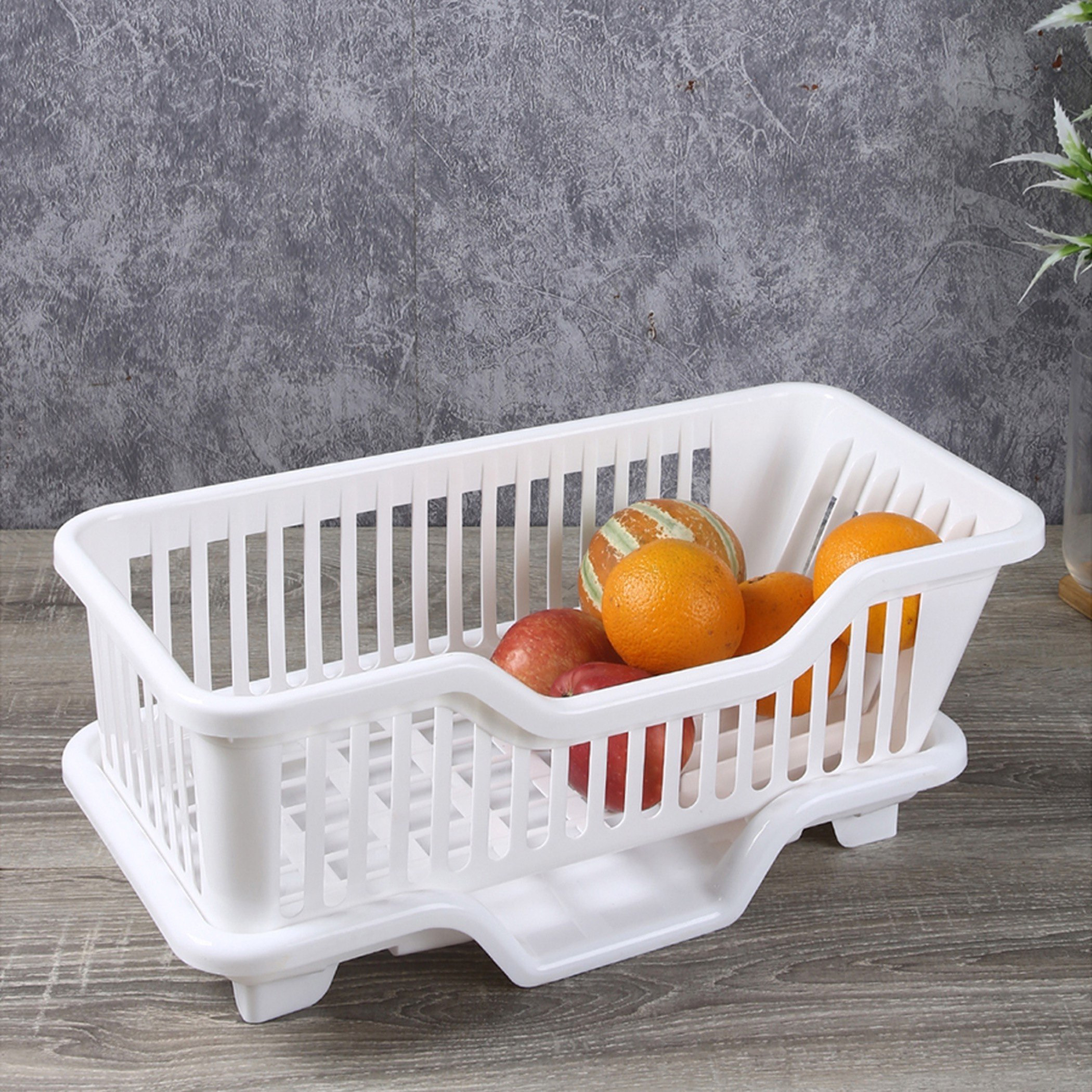 مجفّف صحون بحامل لأدوات المائدة من إليت - 44x22x17 سم-hbxhomeware-hbxkitchen-image-1
