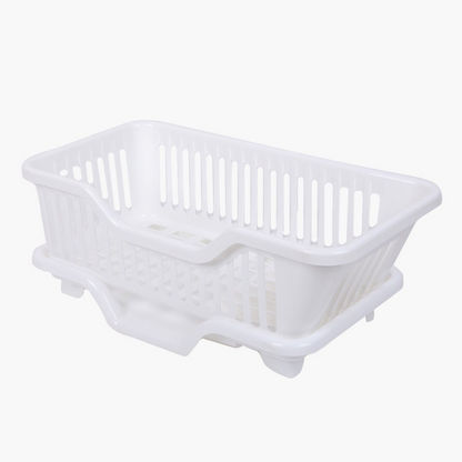 Elite Dish Drainer with Cutlery Holder - 44x22x17 cms