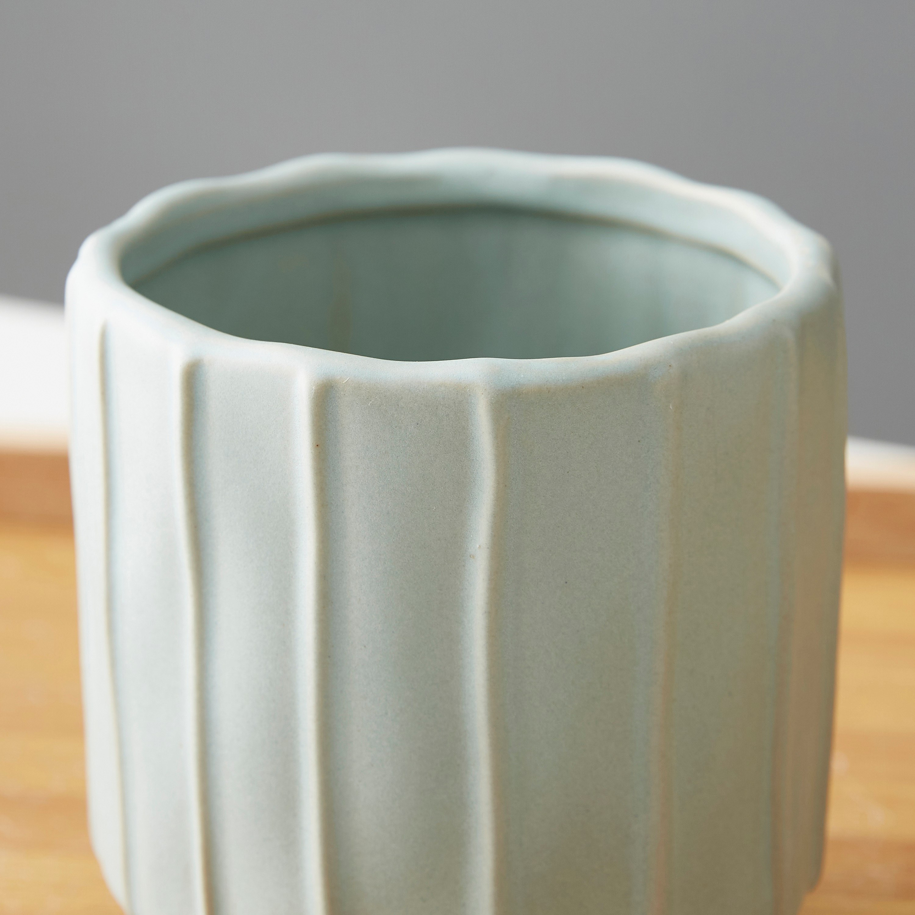 مزهرية أسطوانية سيراميك من سانسا - 11×11 ×12 سم-hbxbedroom-decorandaccessories-vases-image-3