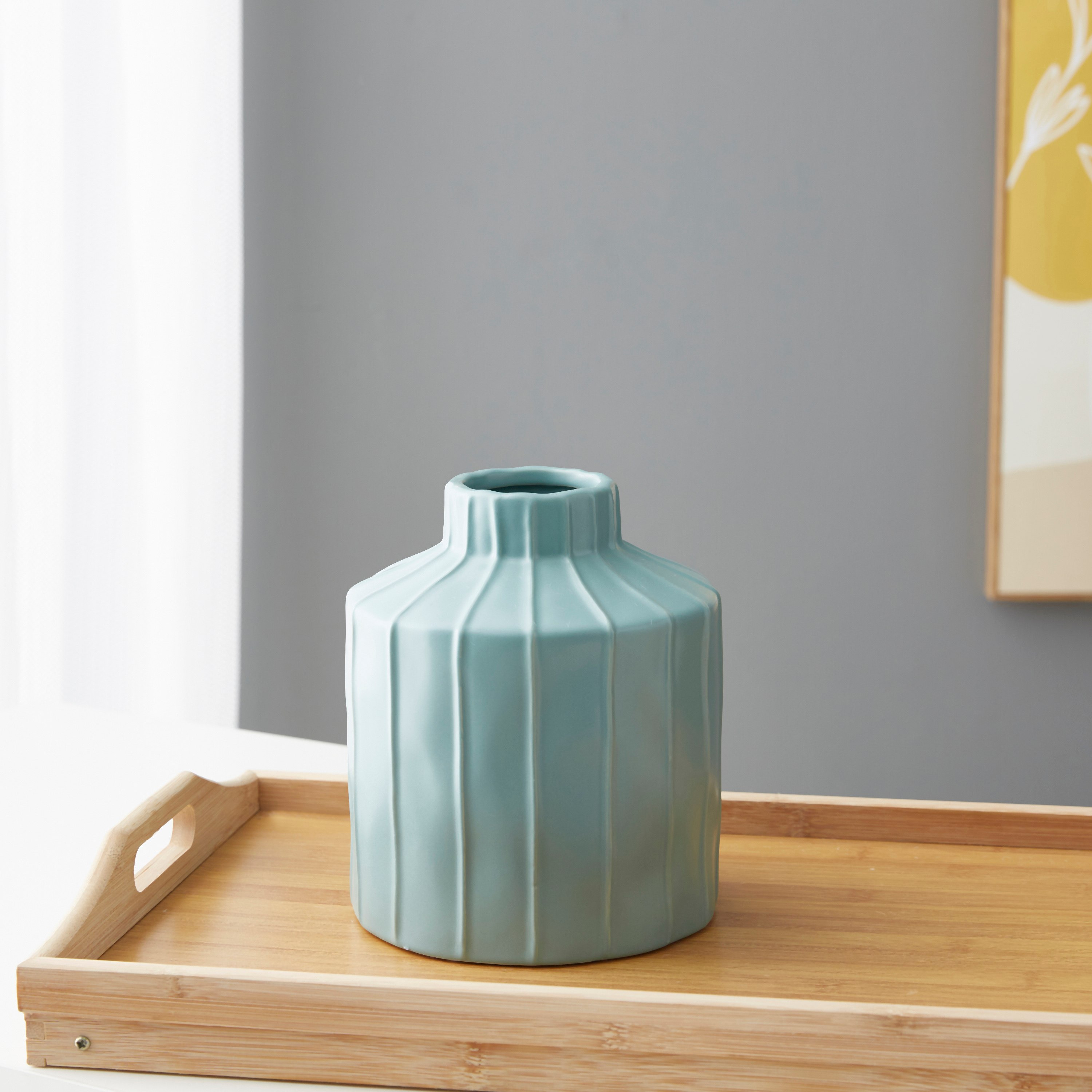 مزهرية سيراميك من سانسا - 15.5x15.5x19 سم-hbxbedroom-decorandaccessories-vases-image-2
